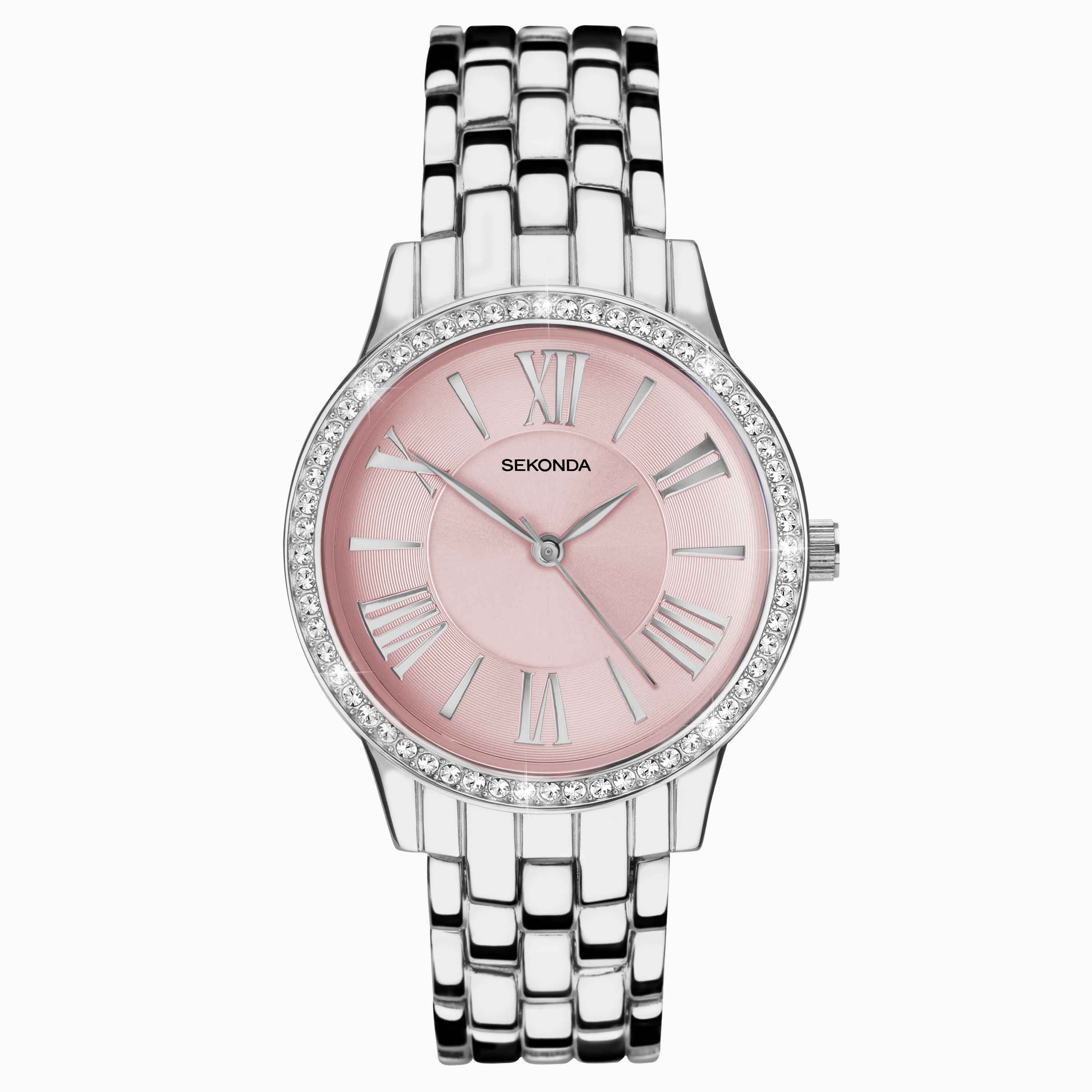 Sekonda Ladies Classic Watch (4472) - Round | 20mm | Silver Stainless Steel  Expanding Bracelet | Silver Dial | Sekonda