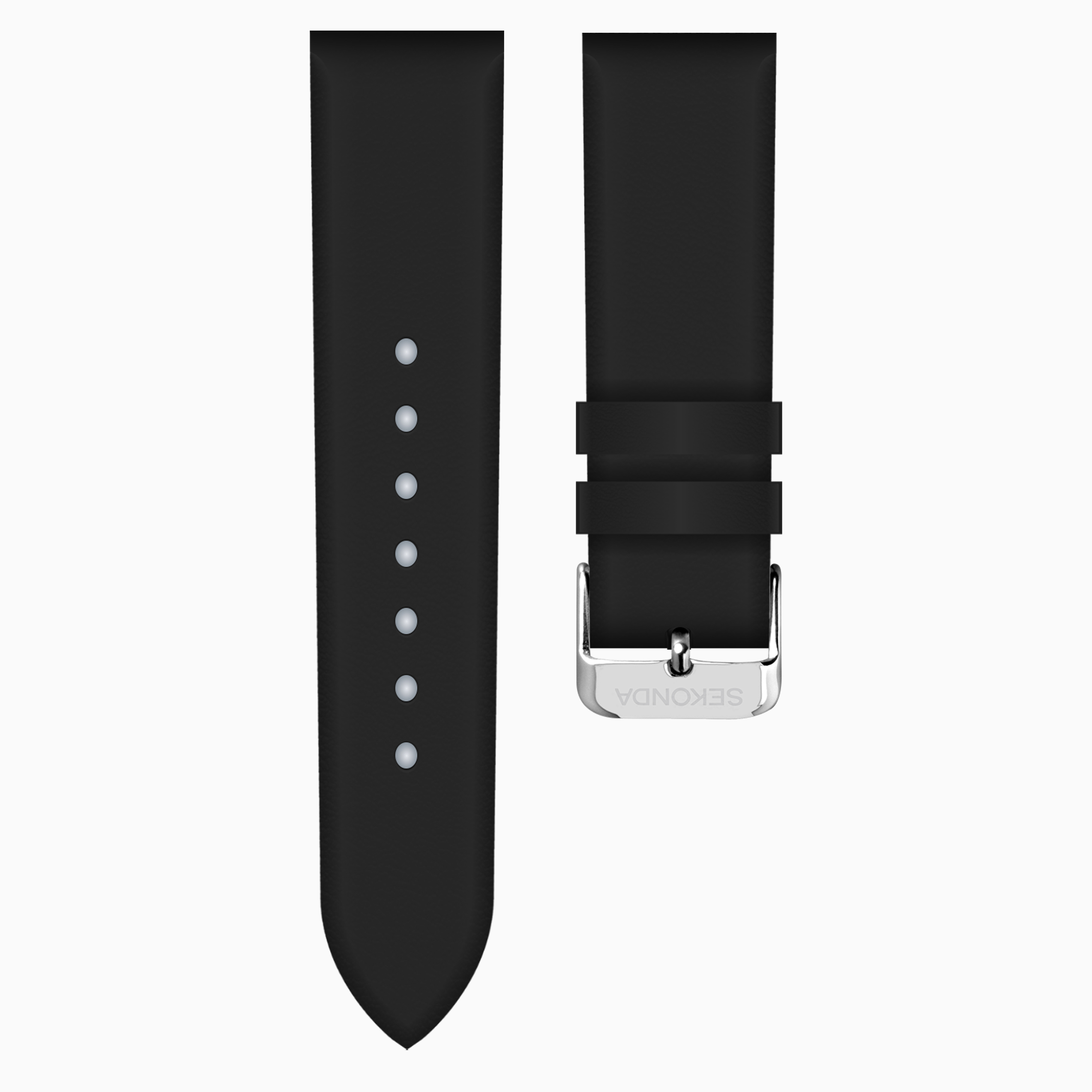 Black Leather 20mm Strap