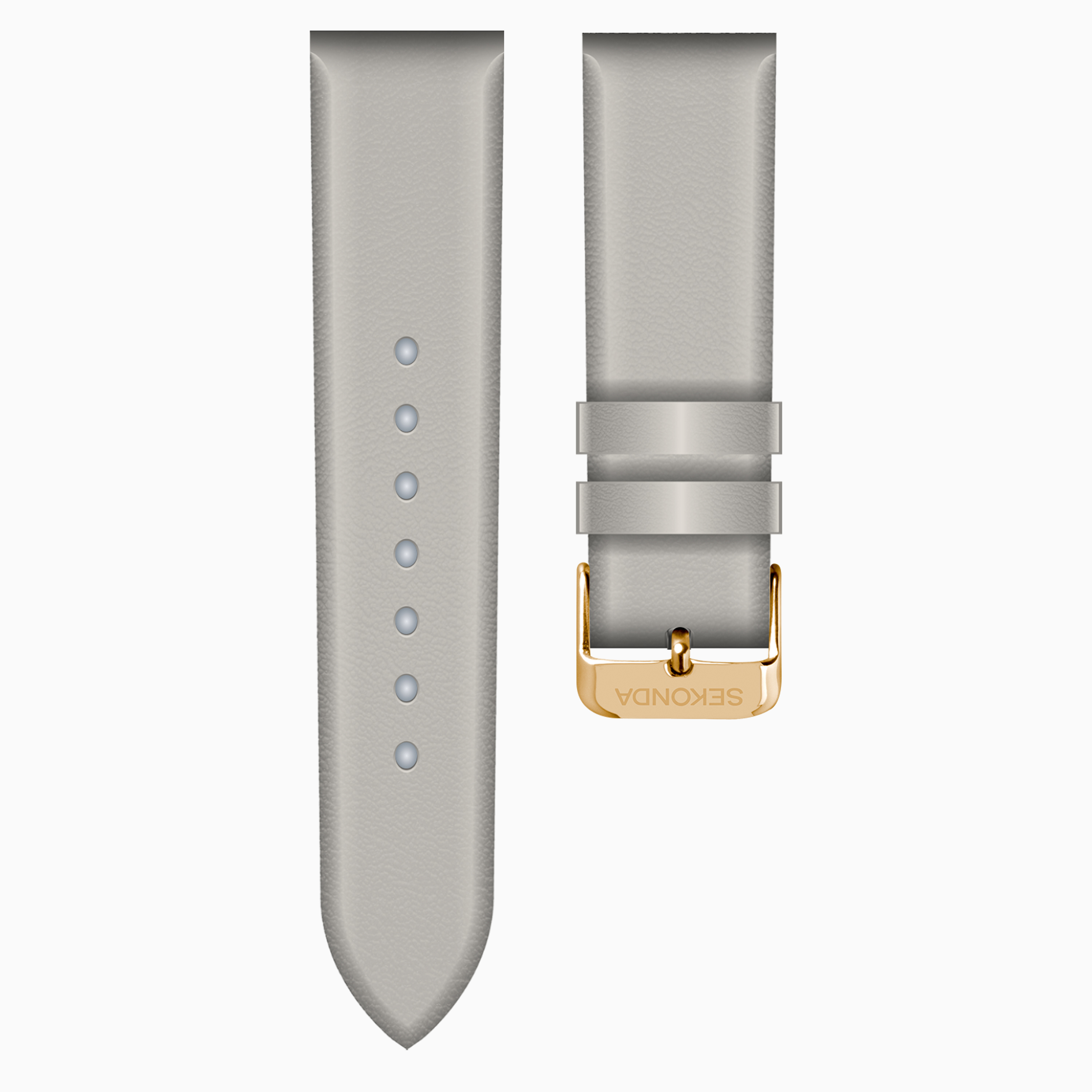 Light grey leather watch strap store