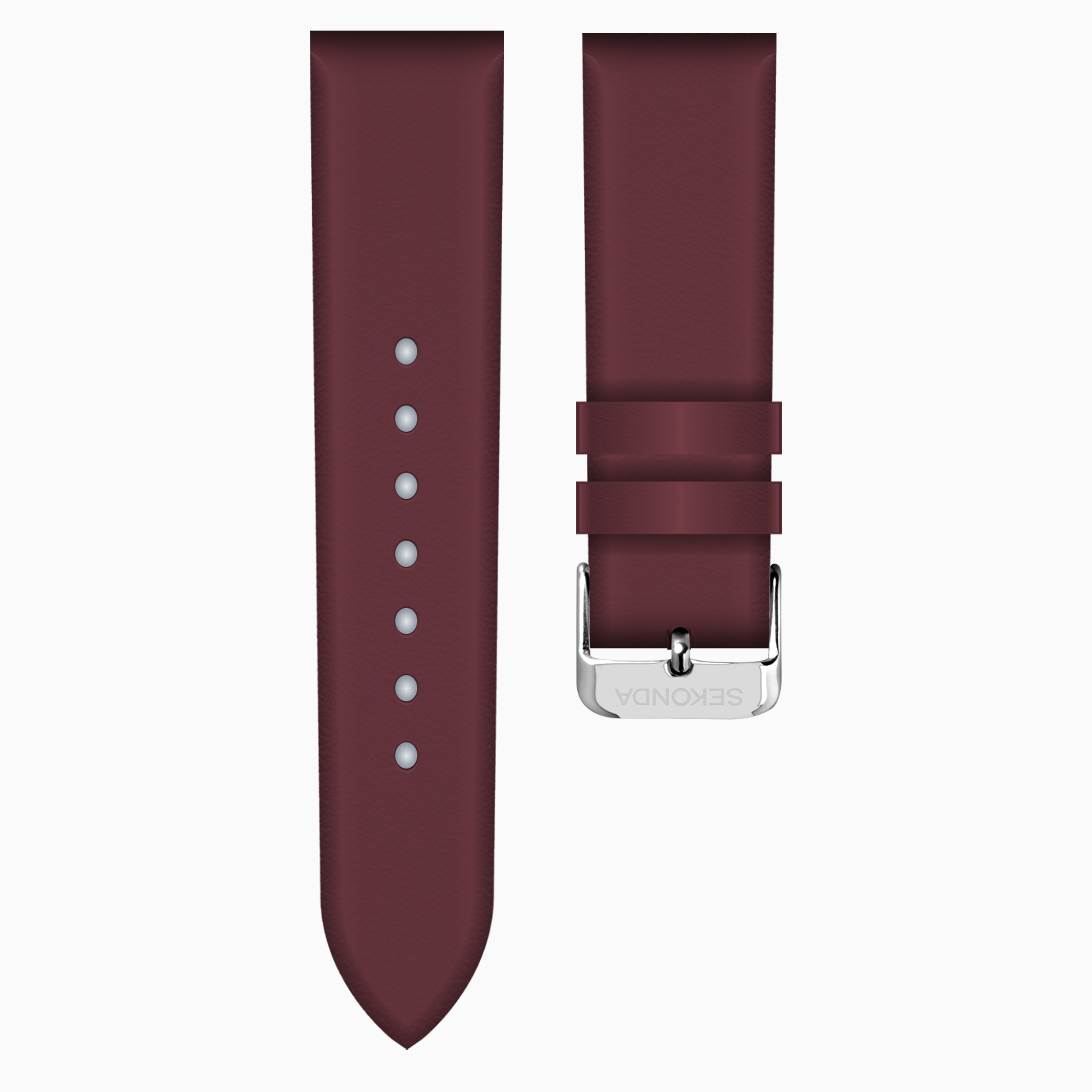 Red Leather 18mm Strap