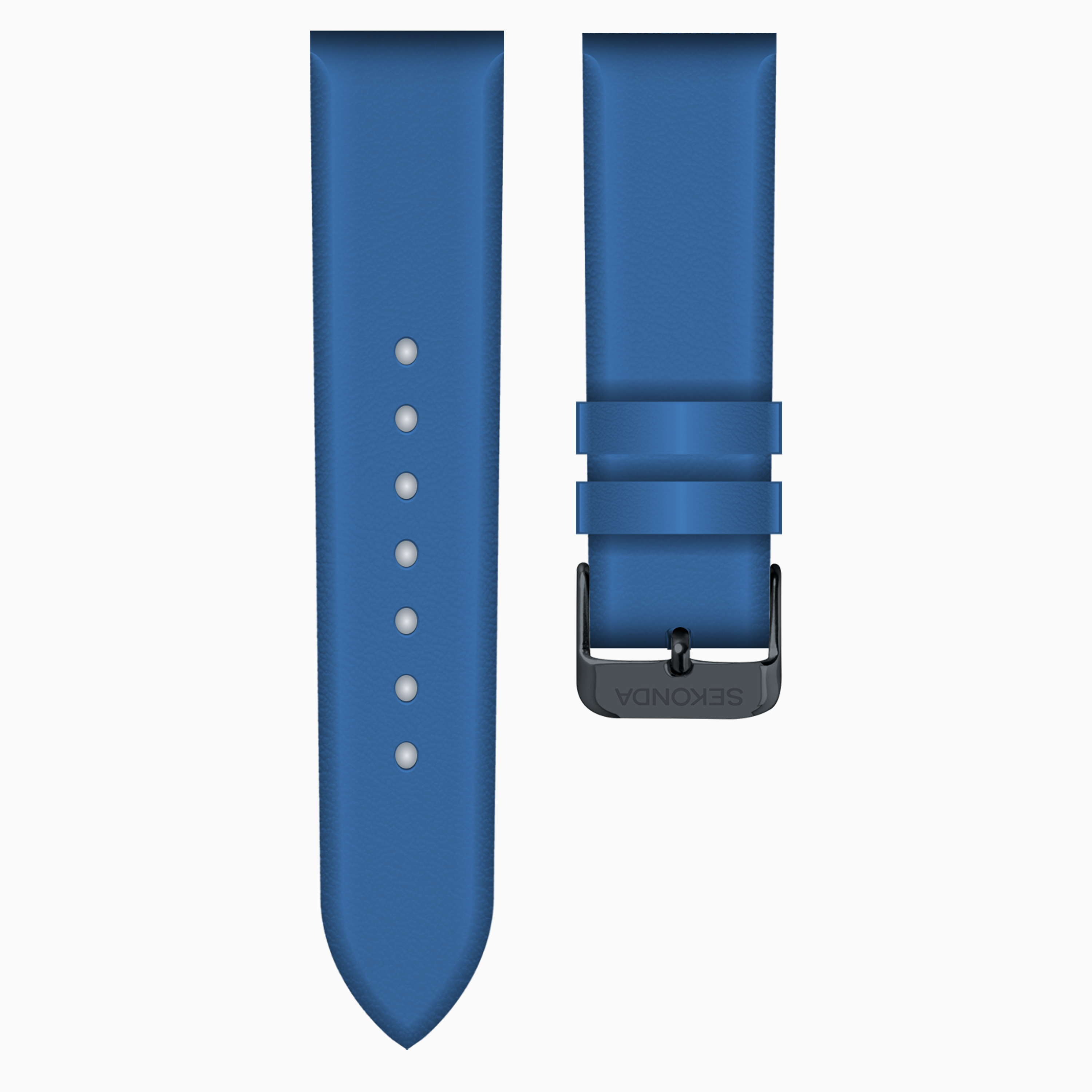 Aqua 14mm Faux Leather Watch Strap For Black Buckle Sekonda Watch