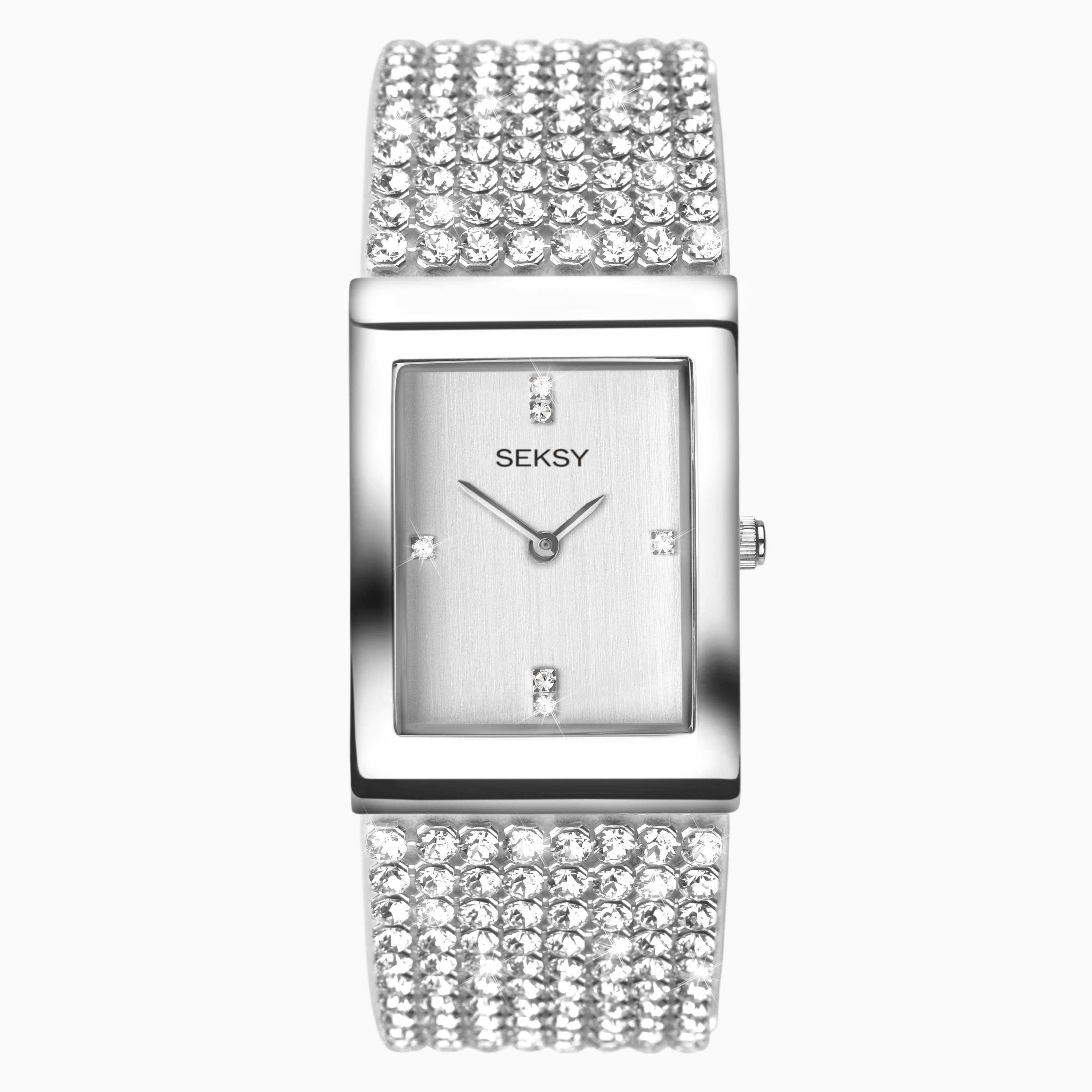 silver seksy watch