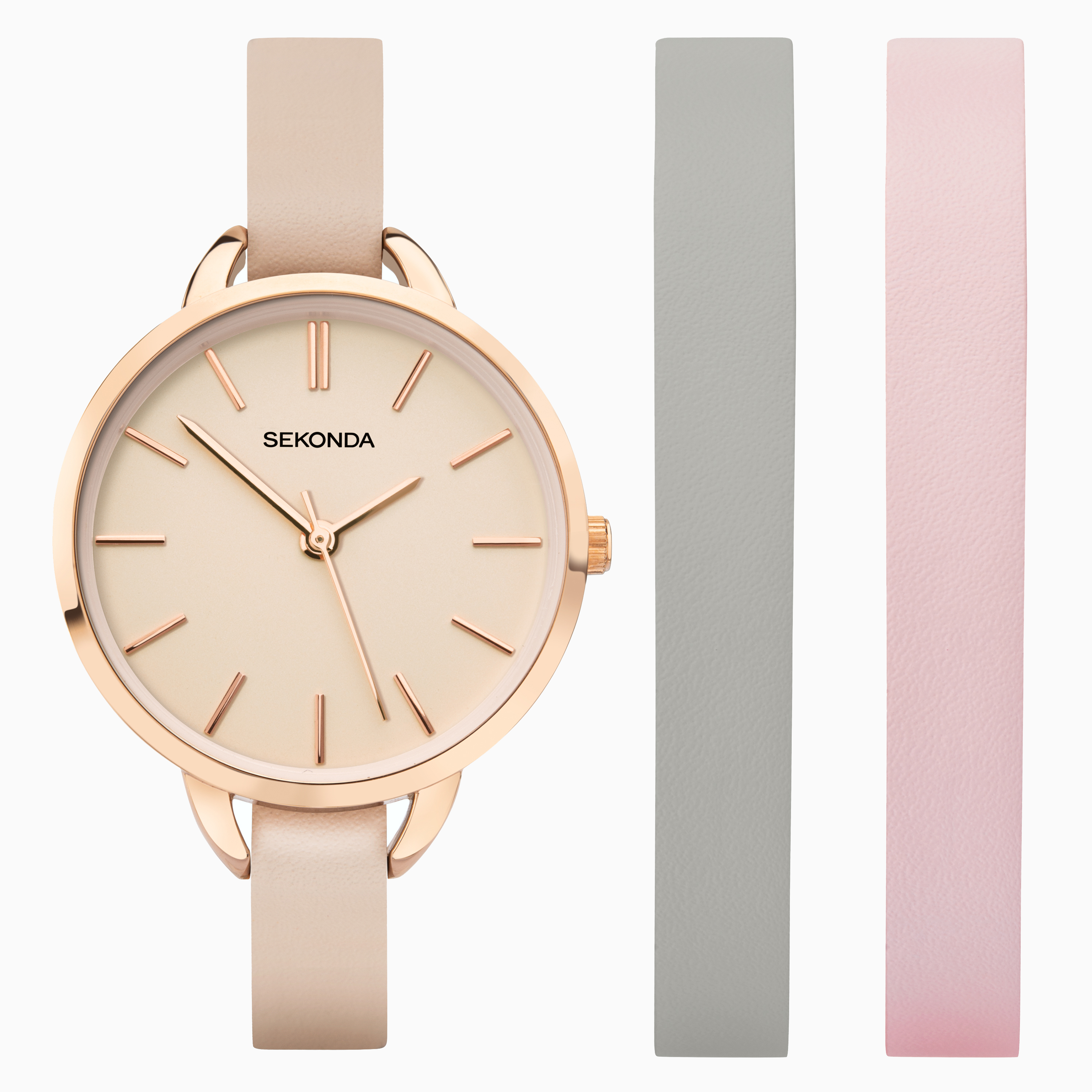 sekonda rose gold set
