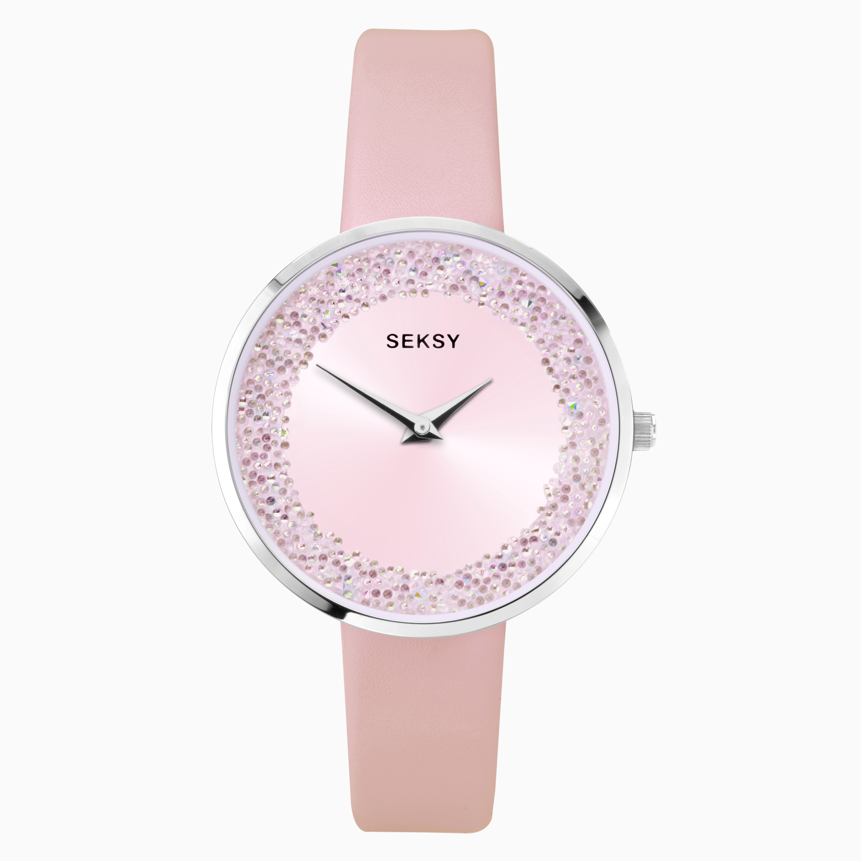 SEKONDA SEKSY レディース腕時計 Seksy by Sekonda Ladies Watch with Rose Gold Dial and Silver