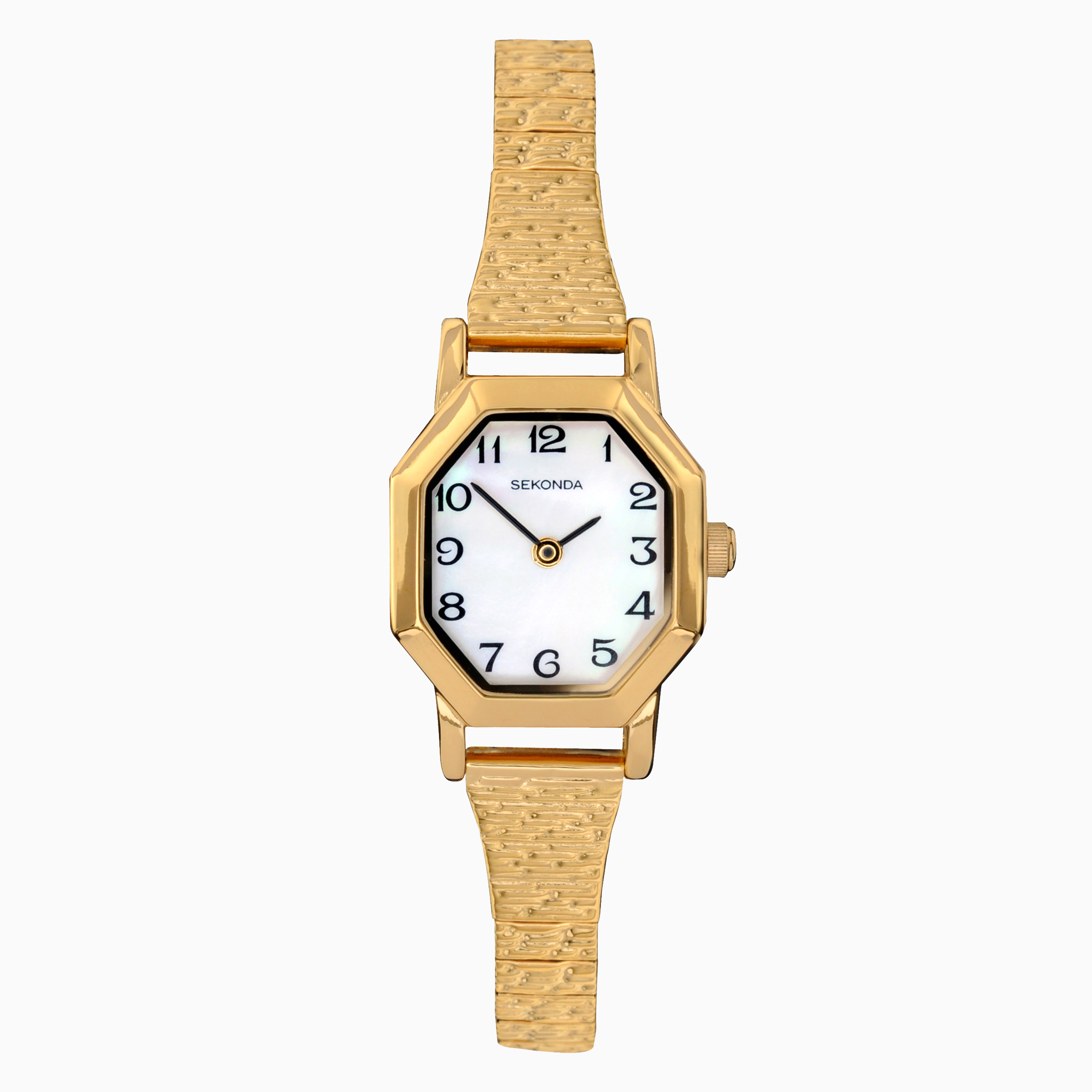 Sekonda Ladies Watch | Gold Case & Stainless Steel Expander with White Dial  | 4265