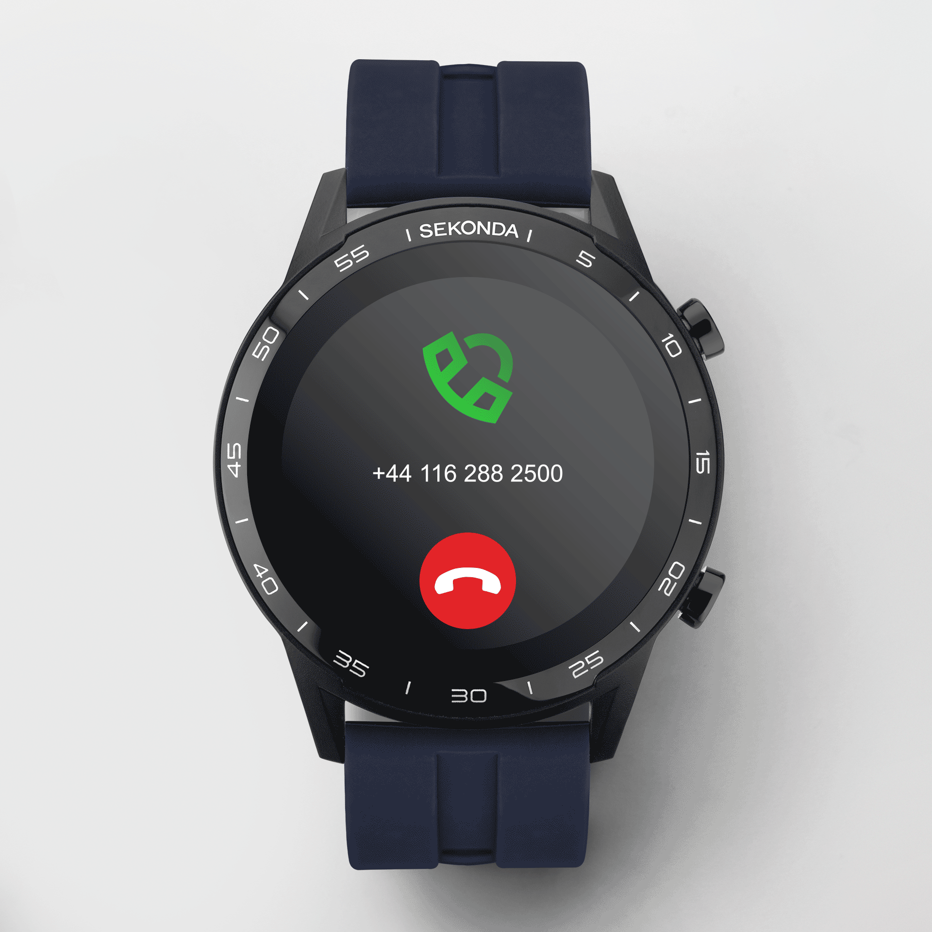 Sekonda Active Smart Watch | Black Case & Blue Silicone Strap | 1912