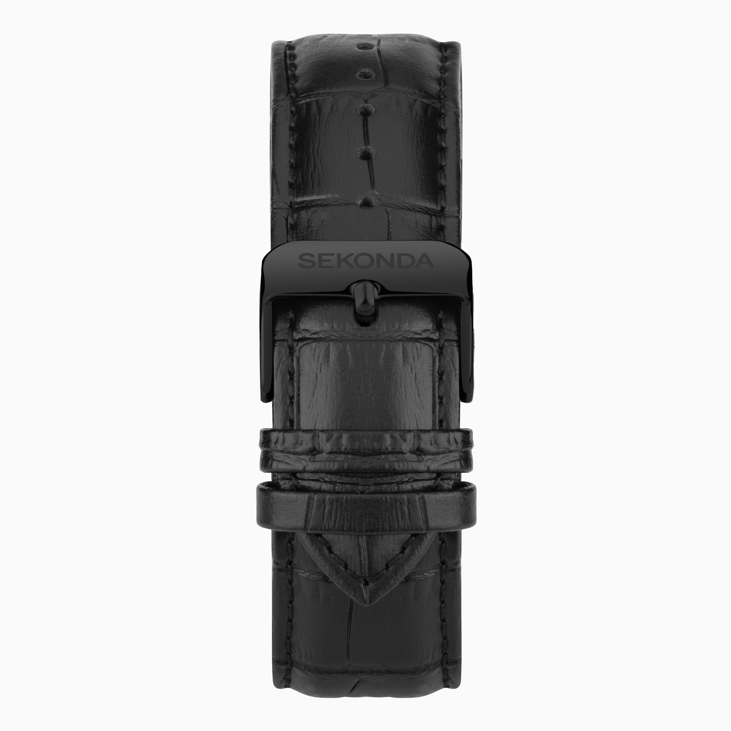 Sekonda Midnight Men's Watch | Black Alloy Case & Leather Strap