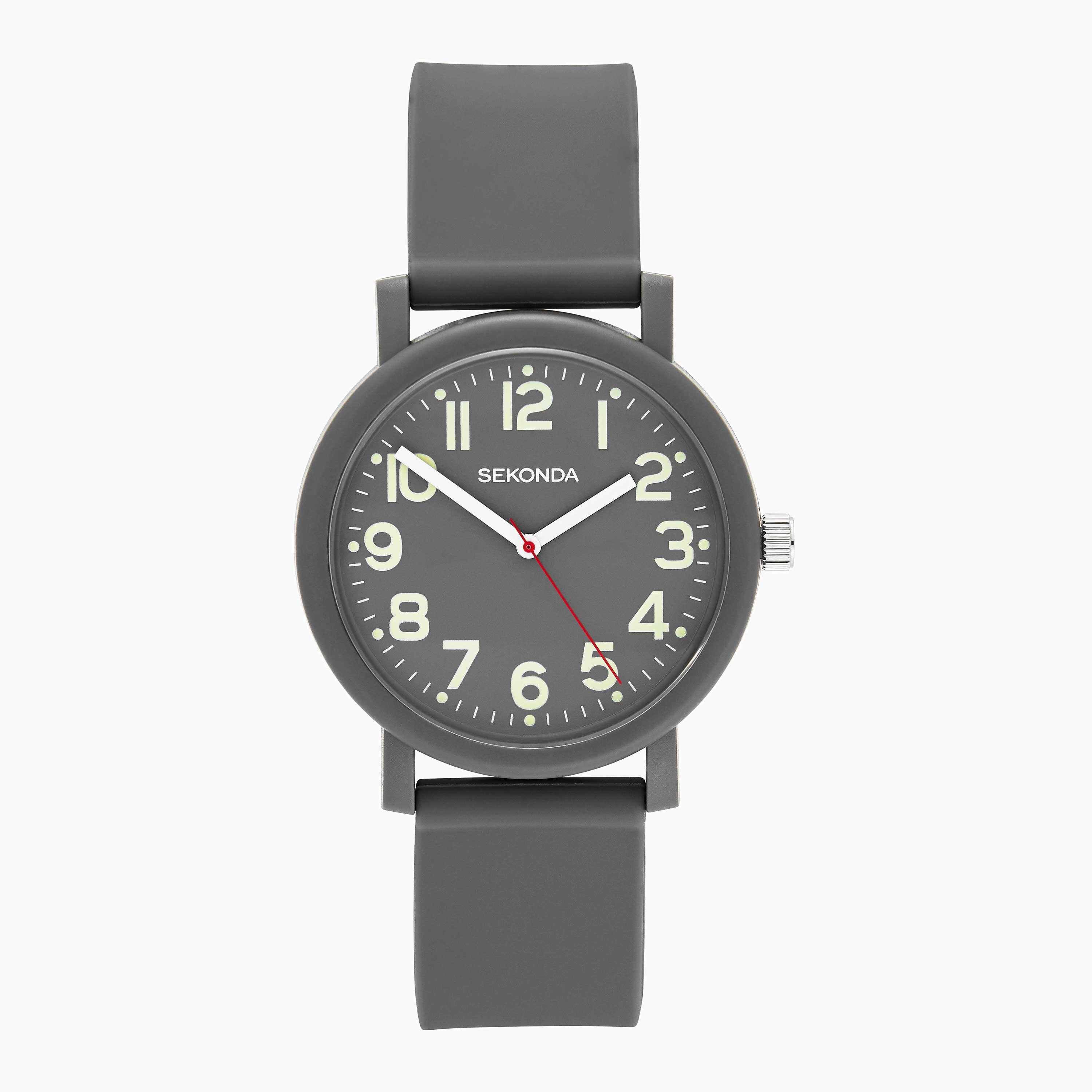 Sekonda Nova Men's Watch | Grey Case & Grey Silicone Strap | 30361