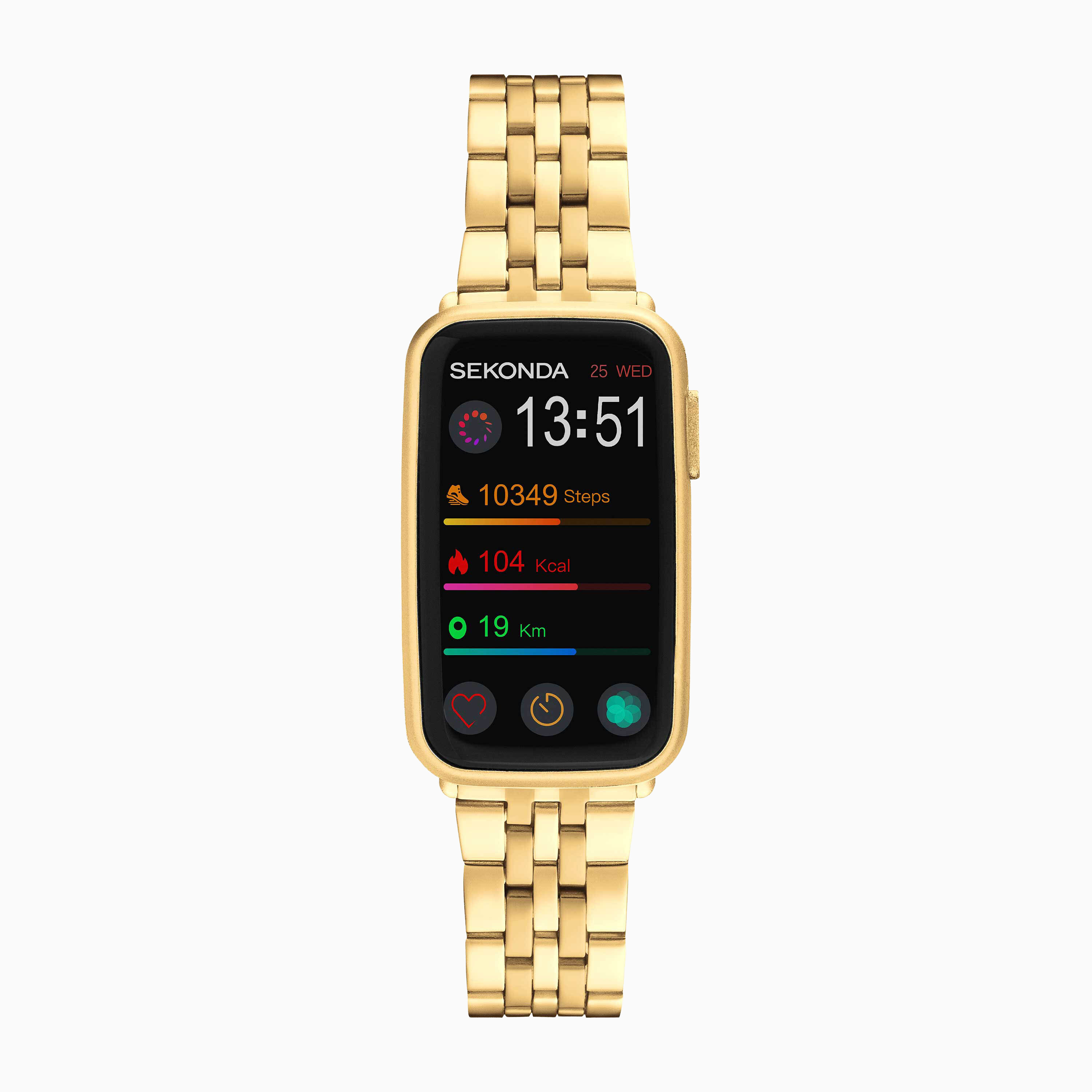 Sekonda Track Smart Watch | Gold Case & Alloy Bracelet | 30364