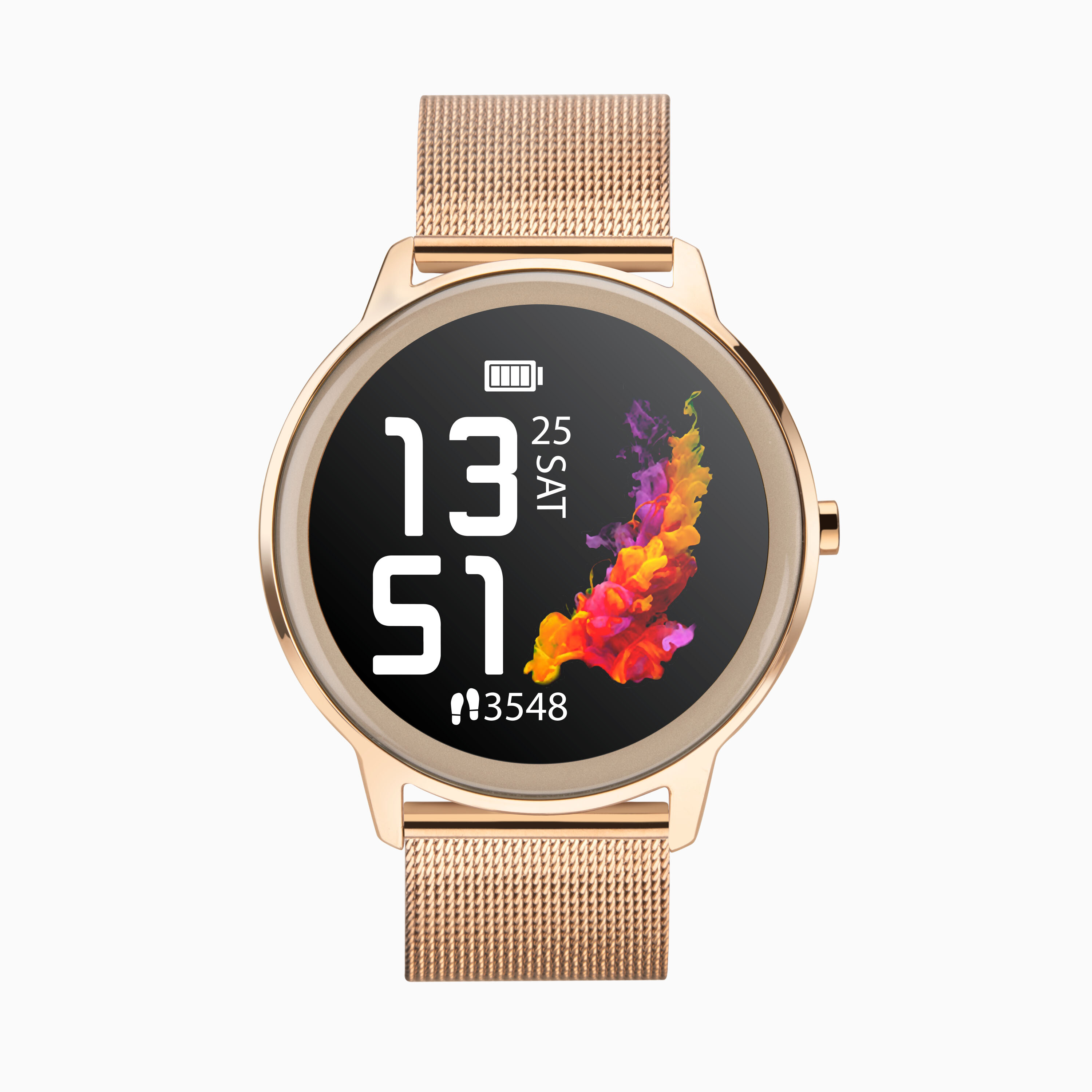 Ladies rose gold smart watch best sale