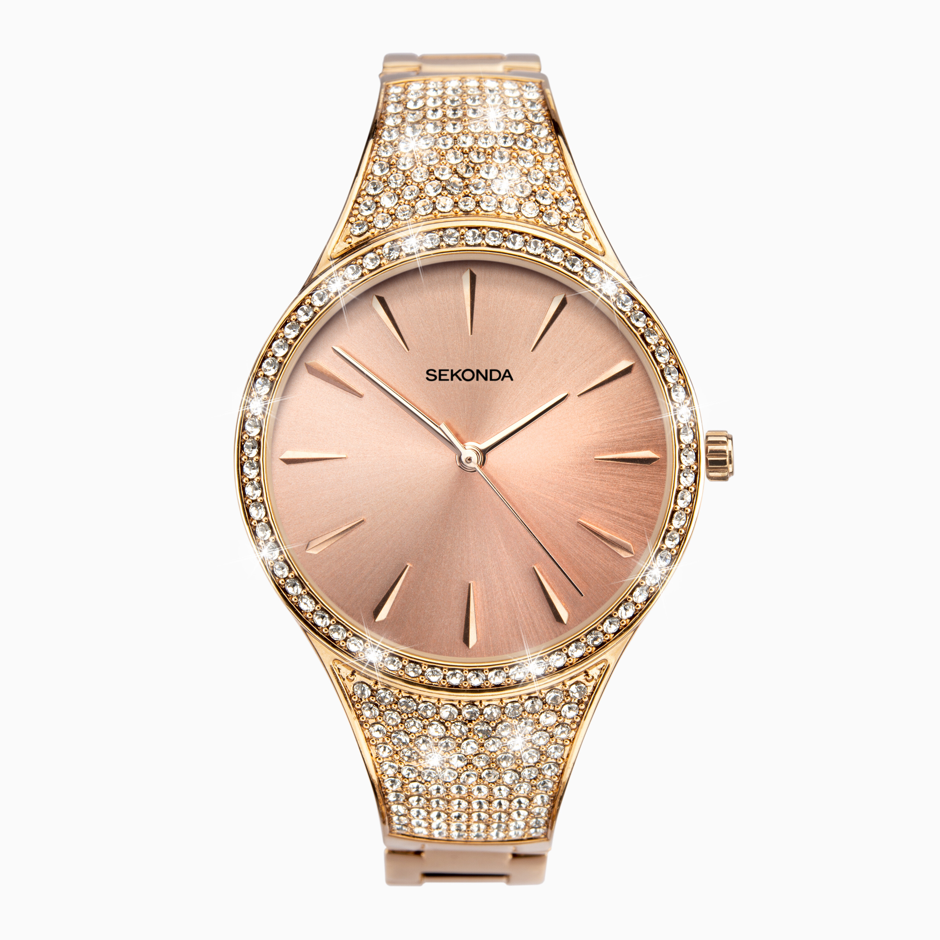 Seksy Ladies Classic Watch (2669) Round 33mm Rose Gold Alloy