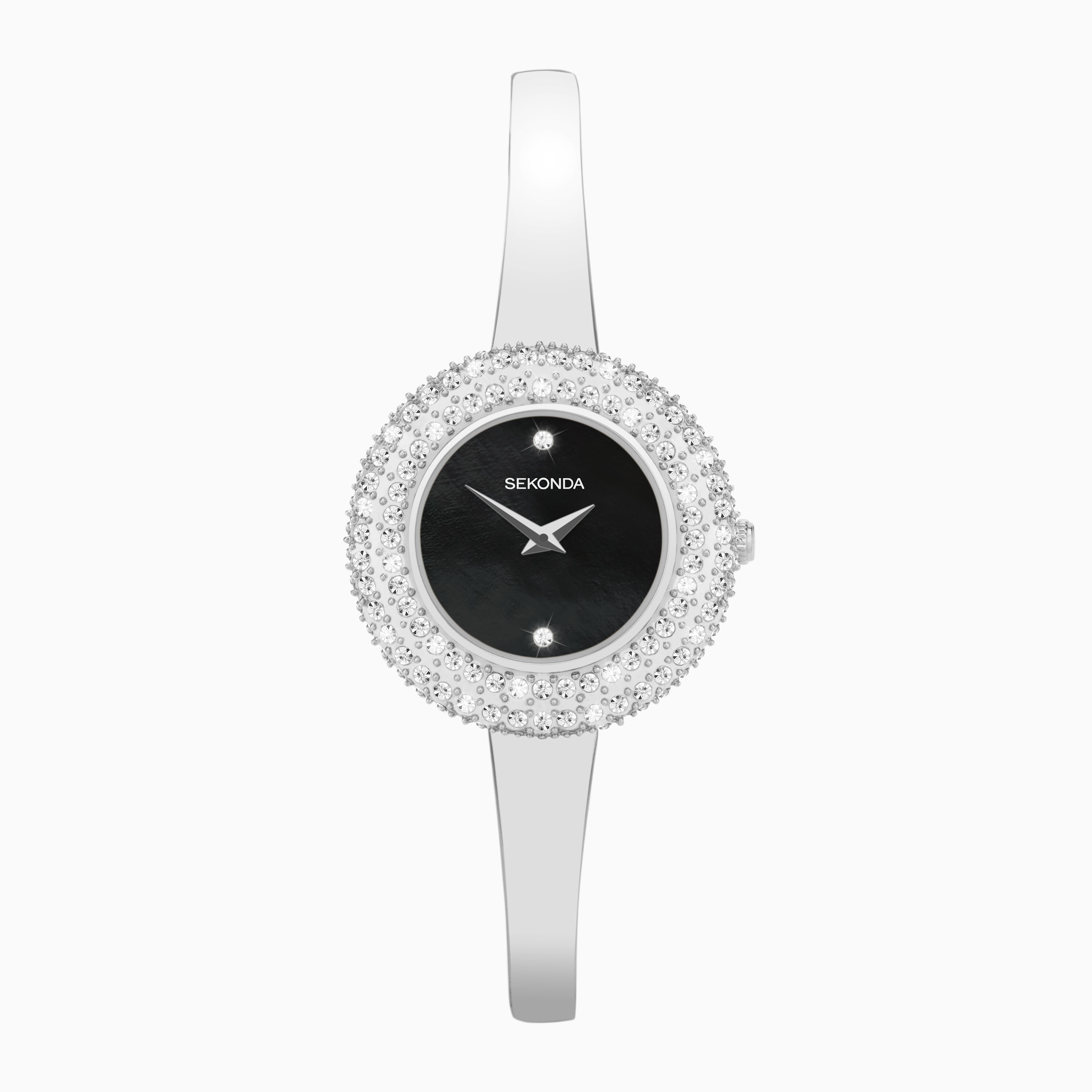 Sekonda Quartz Black Dial Stainless Steel Ladies Watch 2789 - Watches -  Jomashop