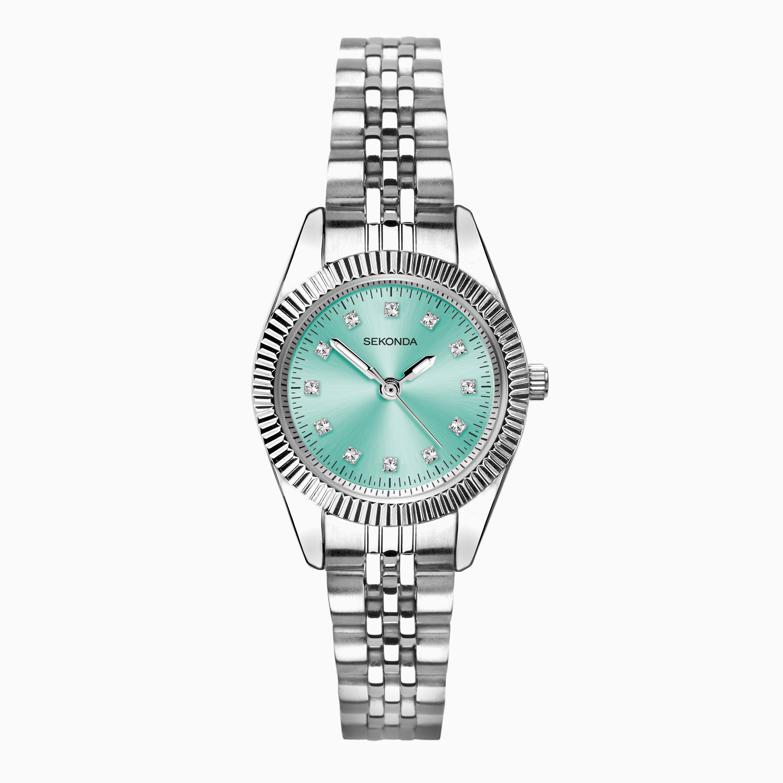 Sekonda Sekonda Francis Ladies Watch | Silver Alloy Case & Stainless Steel Bracelet with Blue Dial | 40718