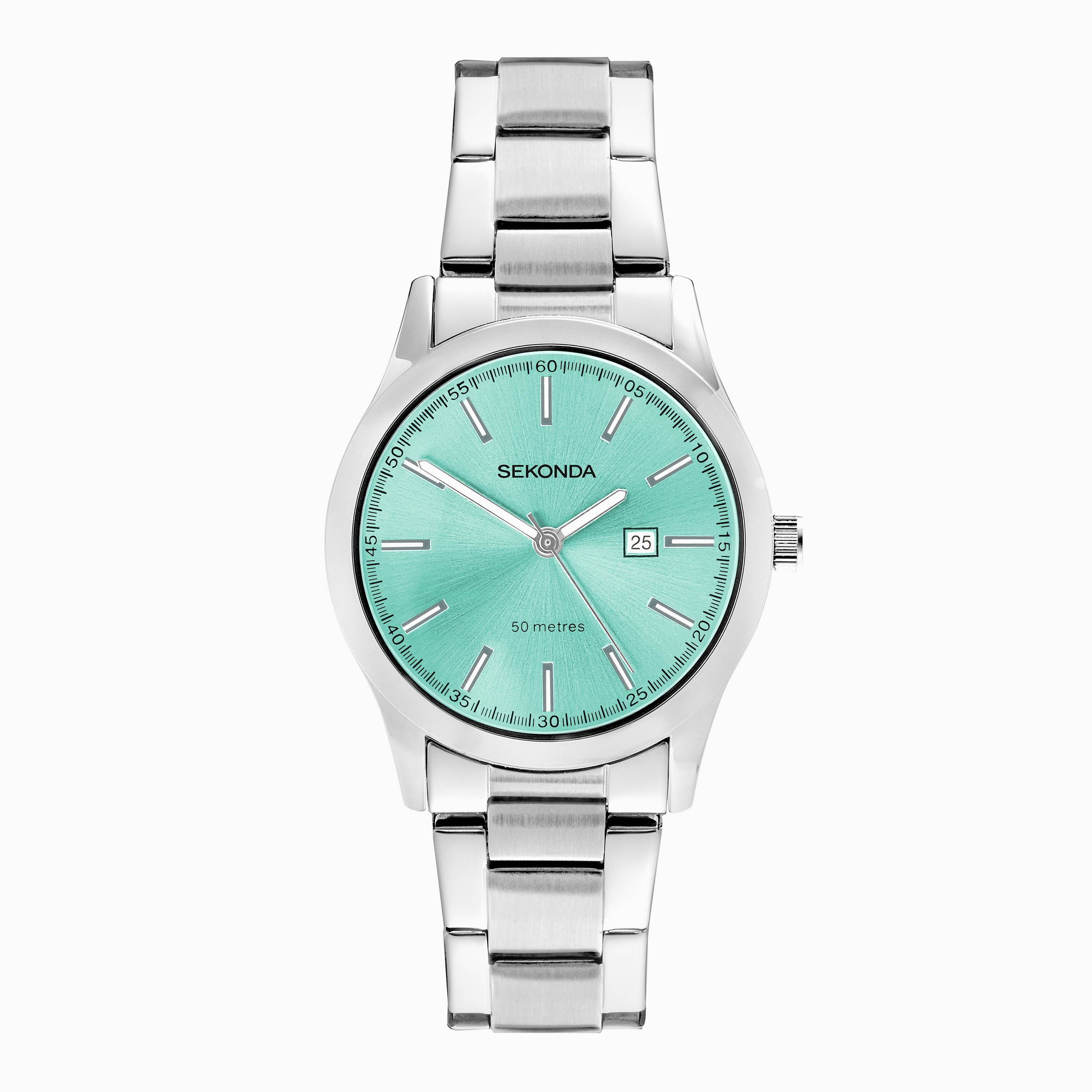Sekonda Sekonda Taylor Ladies Watch | Silver Alloy Case & Stainless Steel Bracelet with Blue Dial | 40719
