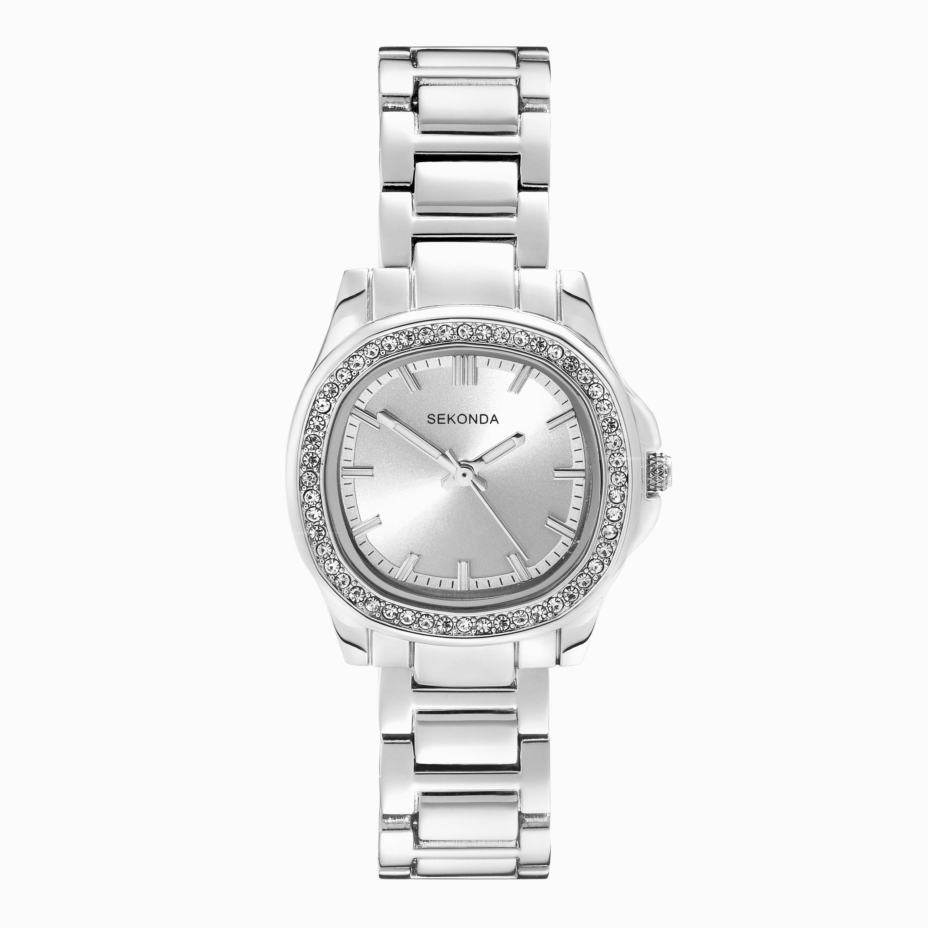 Sekonda Sekonda Octaire Ladies Watch | Silver Alloy Case & Stainless Steel Bracelet with Silver Dial | 40722