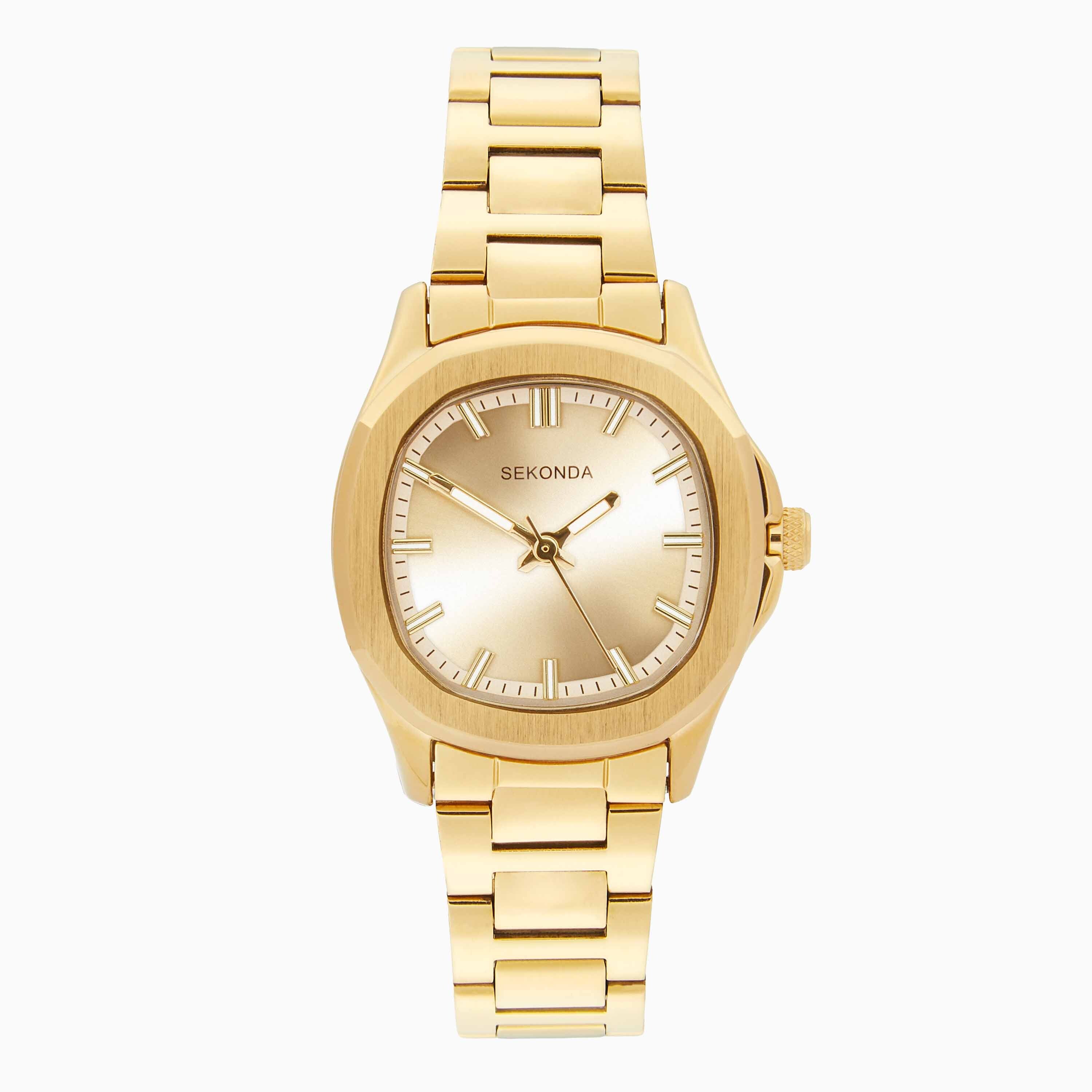 Sekonda Octaire Ladies Octaire Watch | Gold Case and Stainless Steel Bracelet | 40726