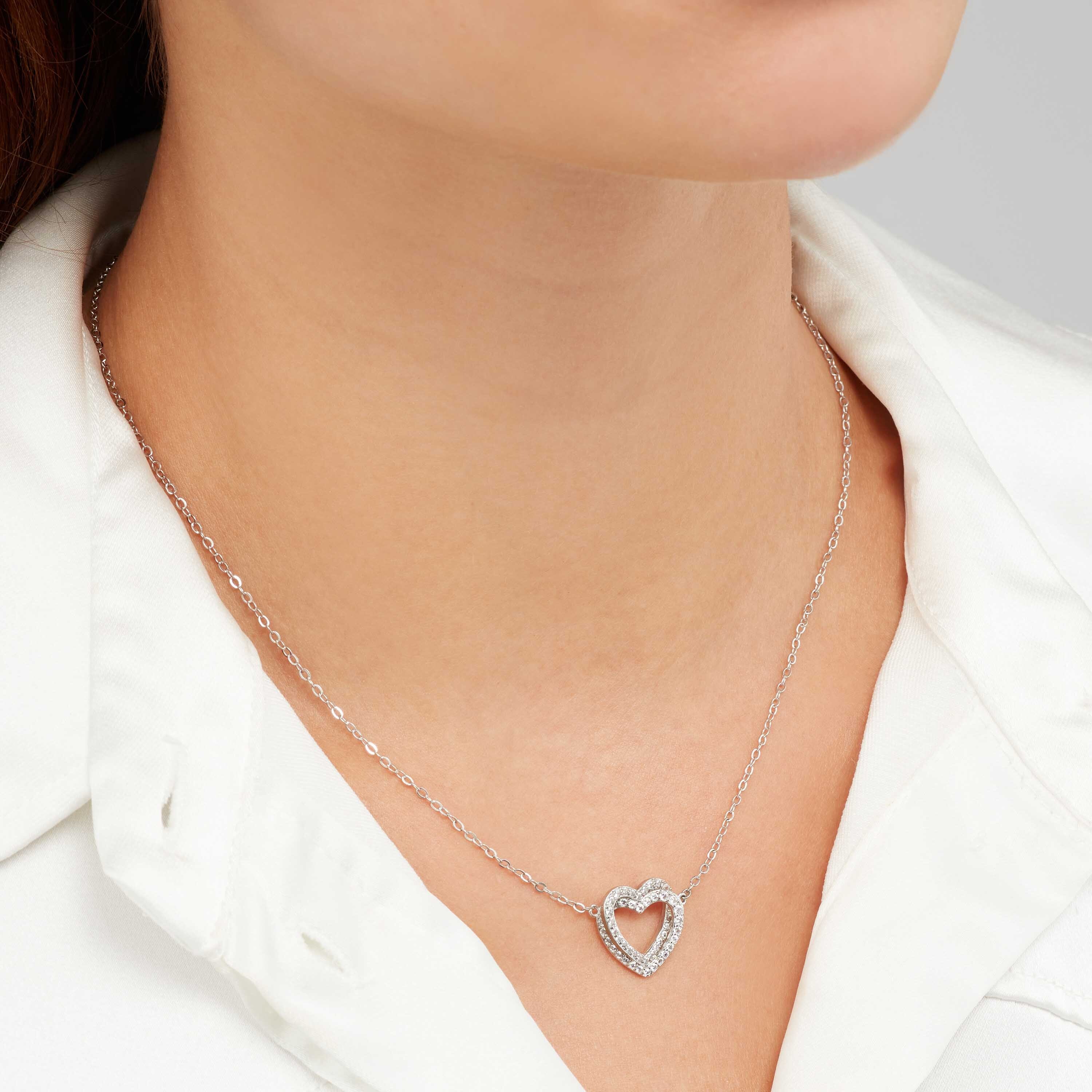 Product Image for Sekonda Silver Double Heart Necklace