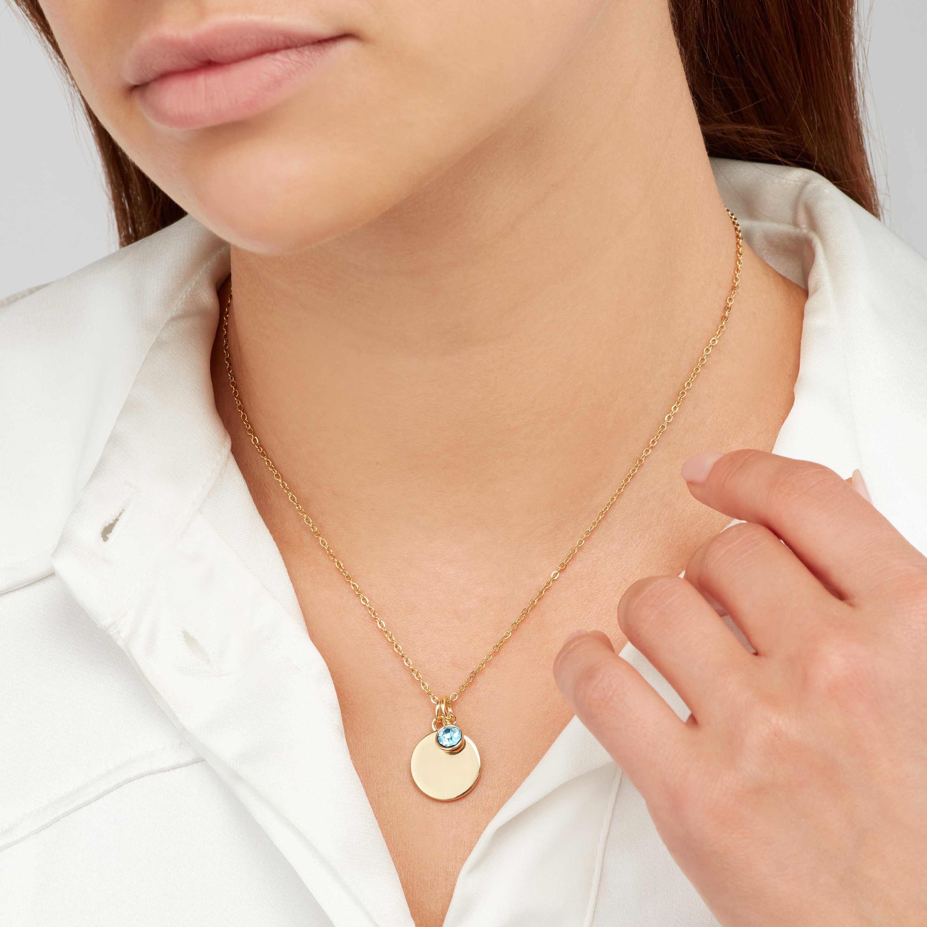 Product Image for Sekonda Gold March Birthstone Necklace