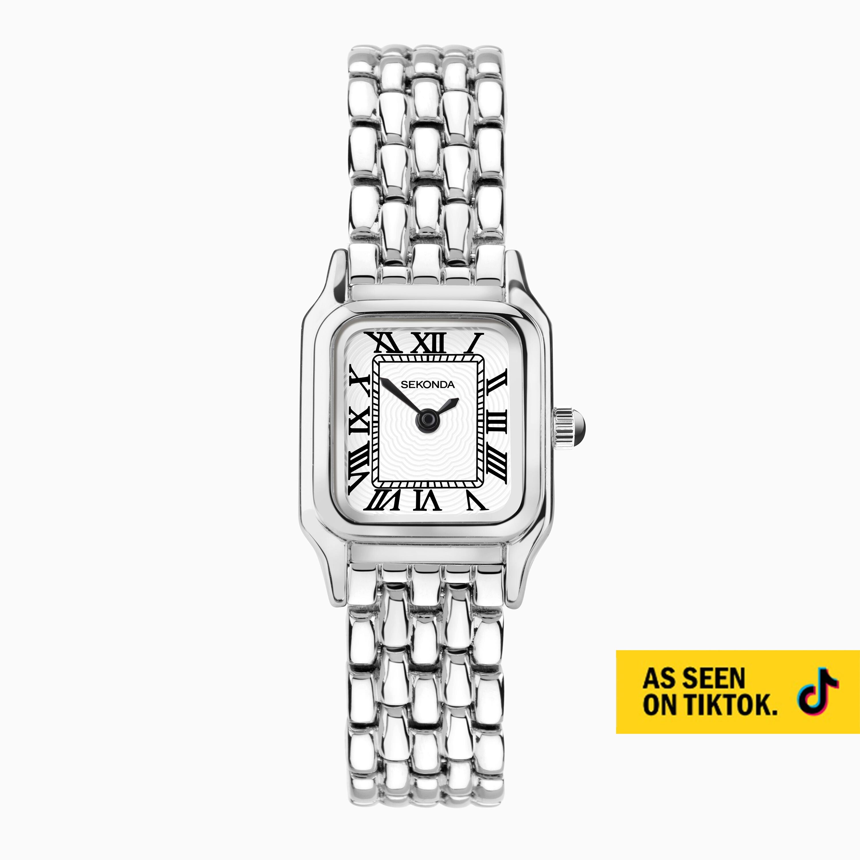 Sekonda silver bracelet watch hot sale
