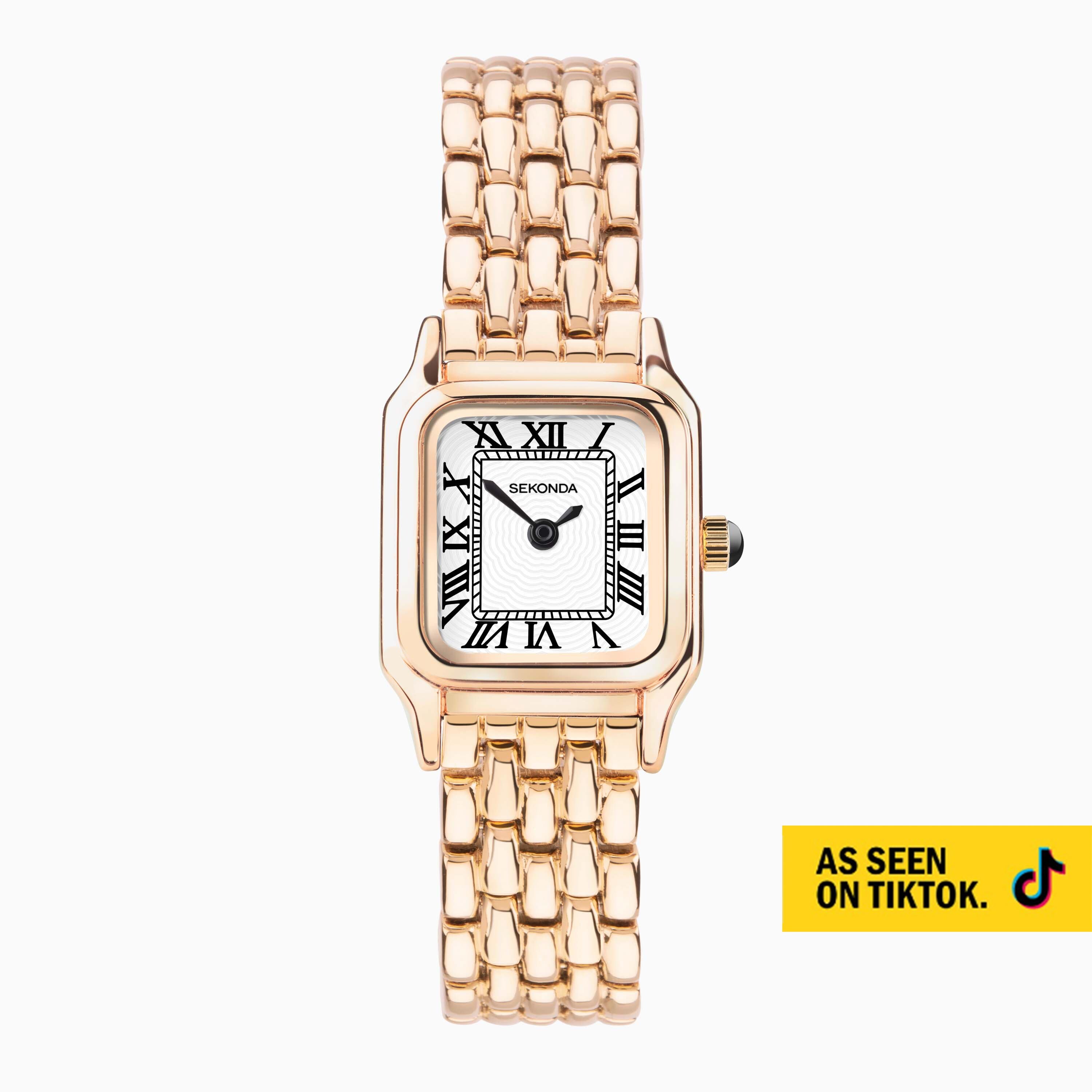 Sekonda Monica Classic Watch 40556 Octagonal Rose Gold Alloy
