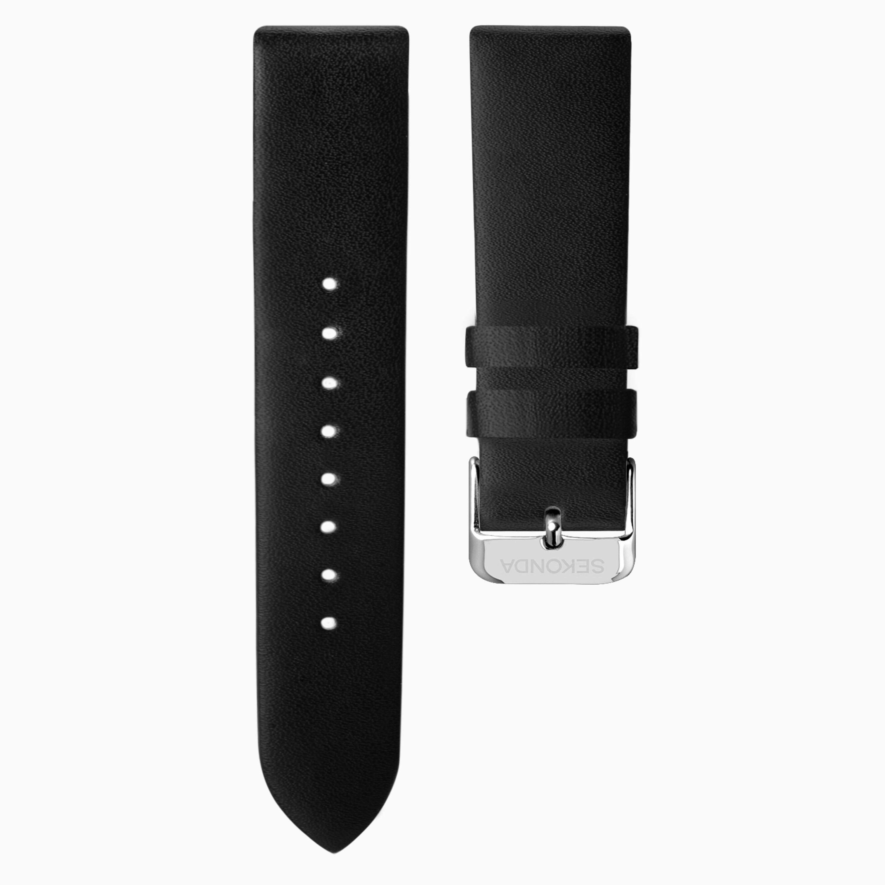 Nordic Black and Red Leather 20mm Strap