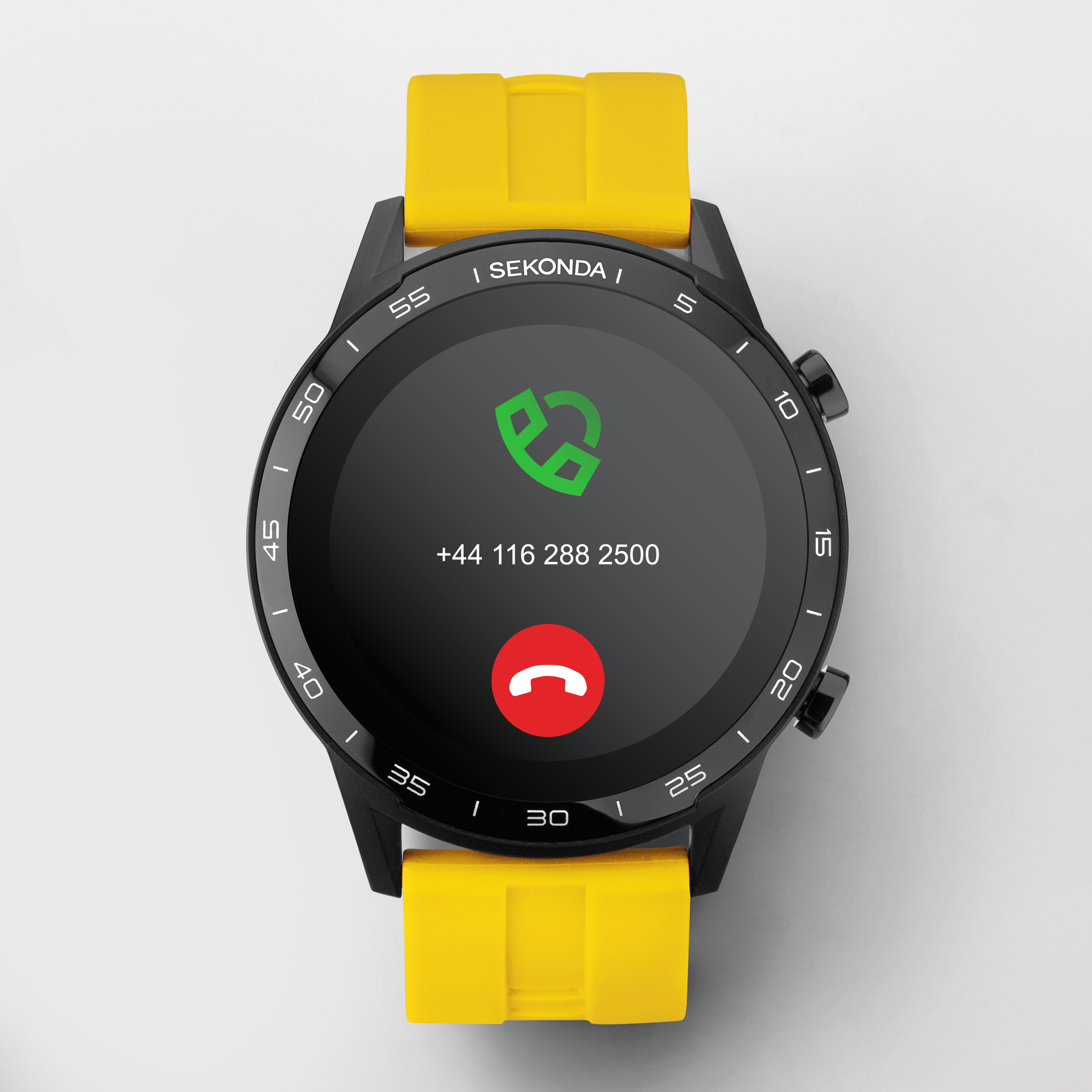 Sekonda Active Smart Watch | Black Case & Sekonda Yellow Silicone Strap | 1994