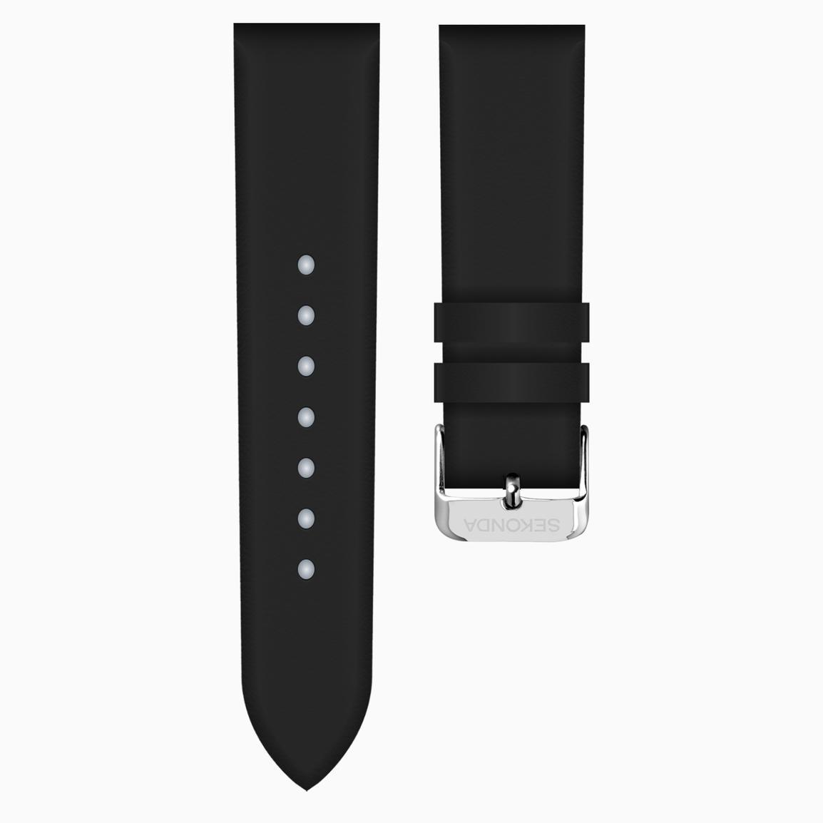 Sekonda Black Leather 20mm Strap