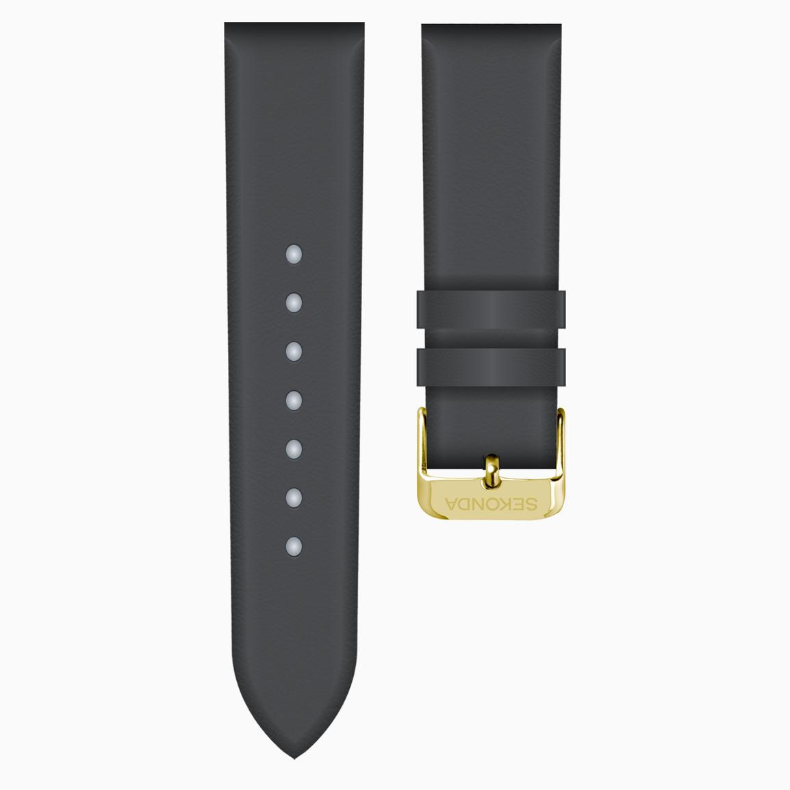 Sekonda Dark Grey Leather 18mm Strap
