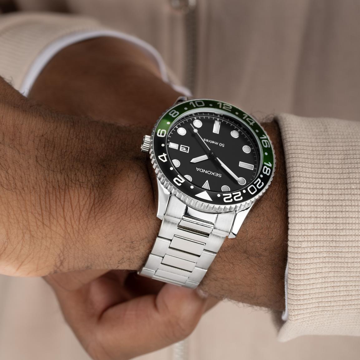 Sekonda Silver Diver Watch Sekonda Silver Diver Watch | eBay main image 2