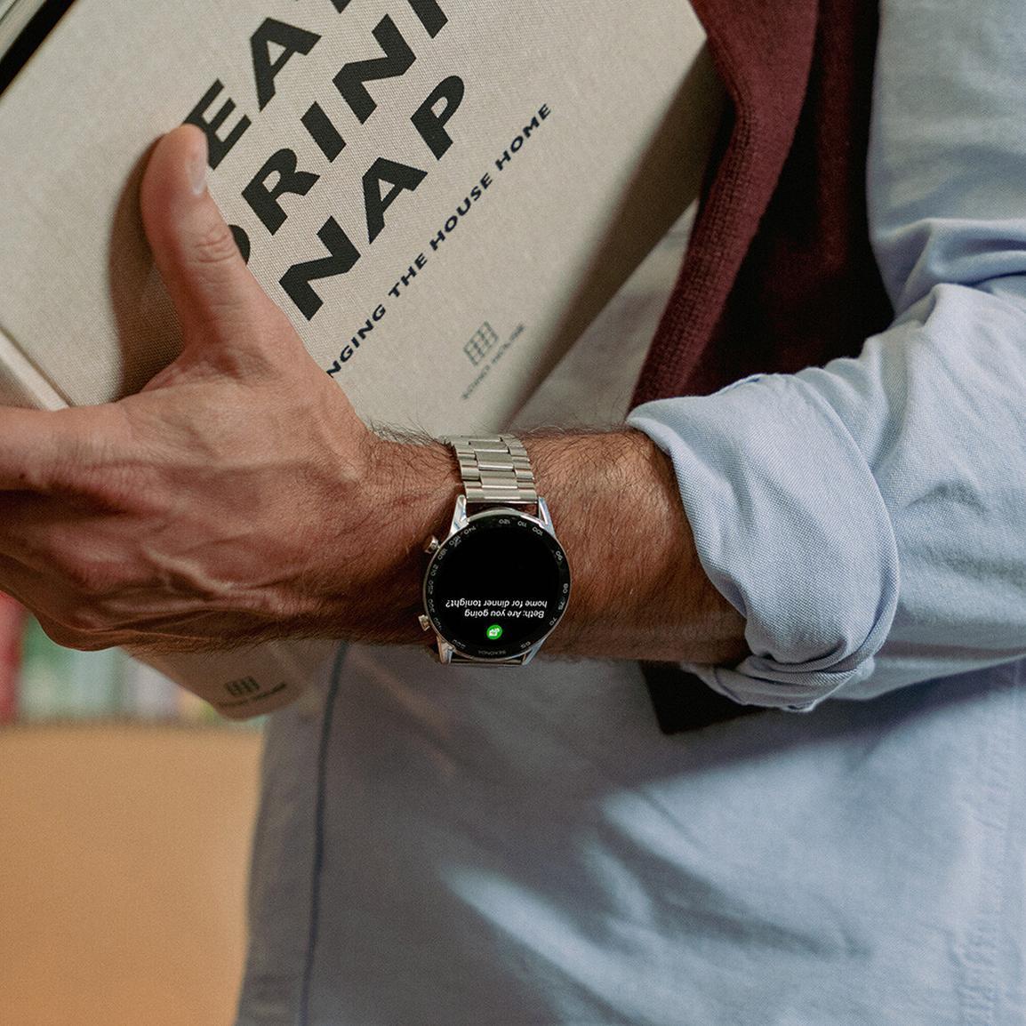 Frédérique Constant Horological Smartwatch FC-285S5B6B Horloge - Staal - Zilverkleurig