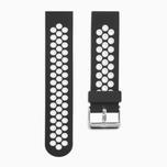 Sekonda White Dot & Black Silicone 20mm Strap