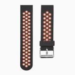 Sekonda Red Dot & Black Silicone 20mm Strap