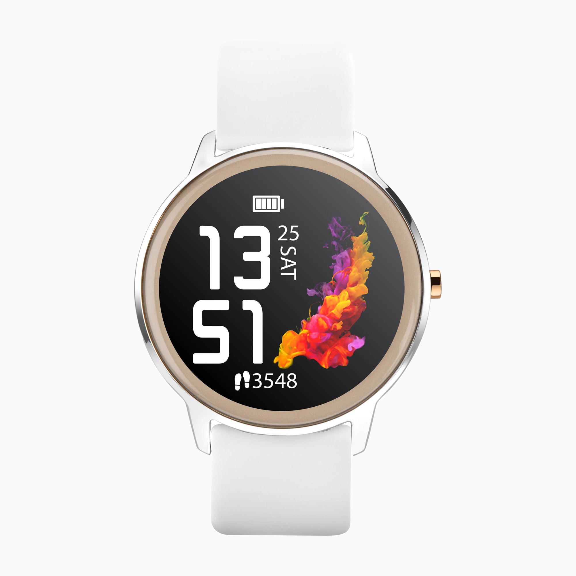 Sekonda Sekonda Flex Smart Watch | Silver Case & White Silicone Strap | 40454