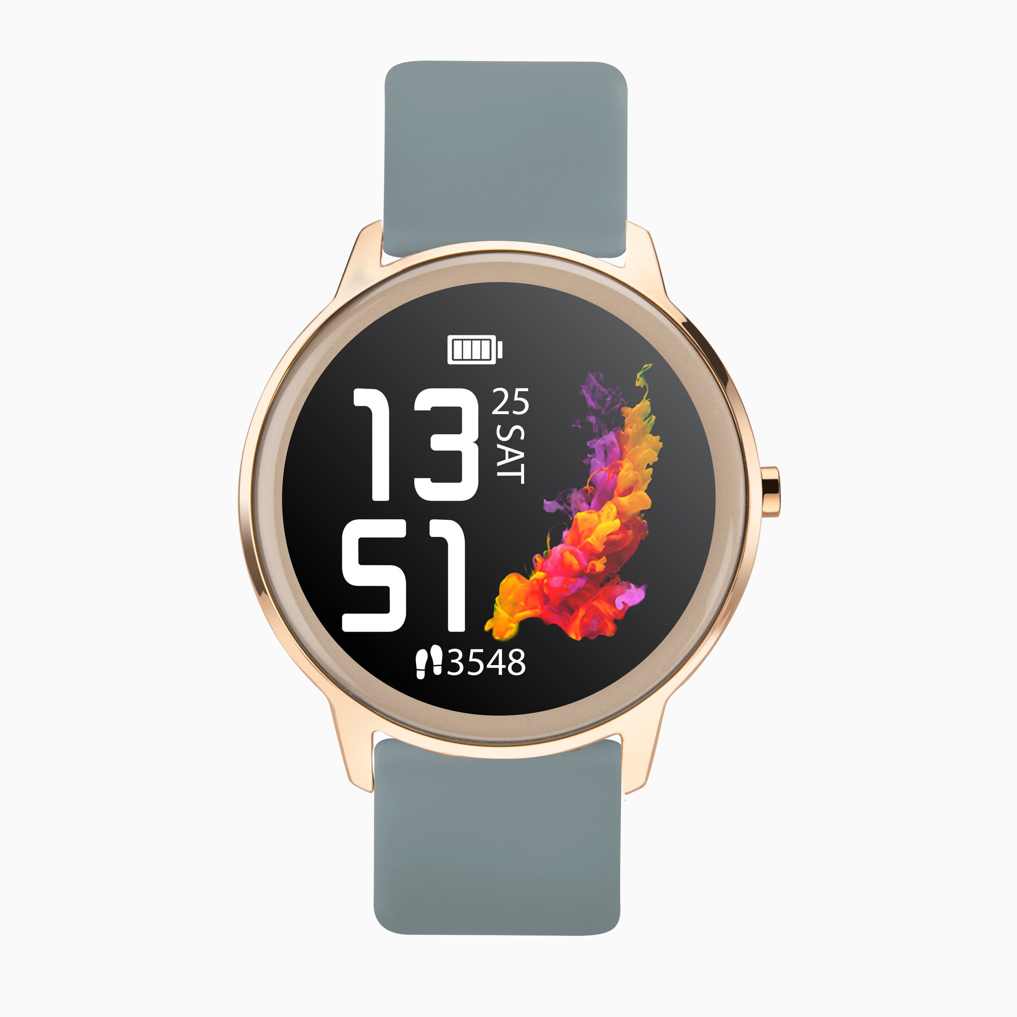 Sekonda Sekonda Flex Smart Watch | Rose Gold Case & Grey Silicone Strap | 40446