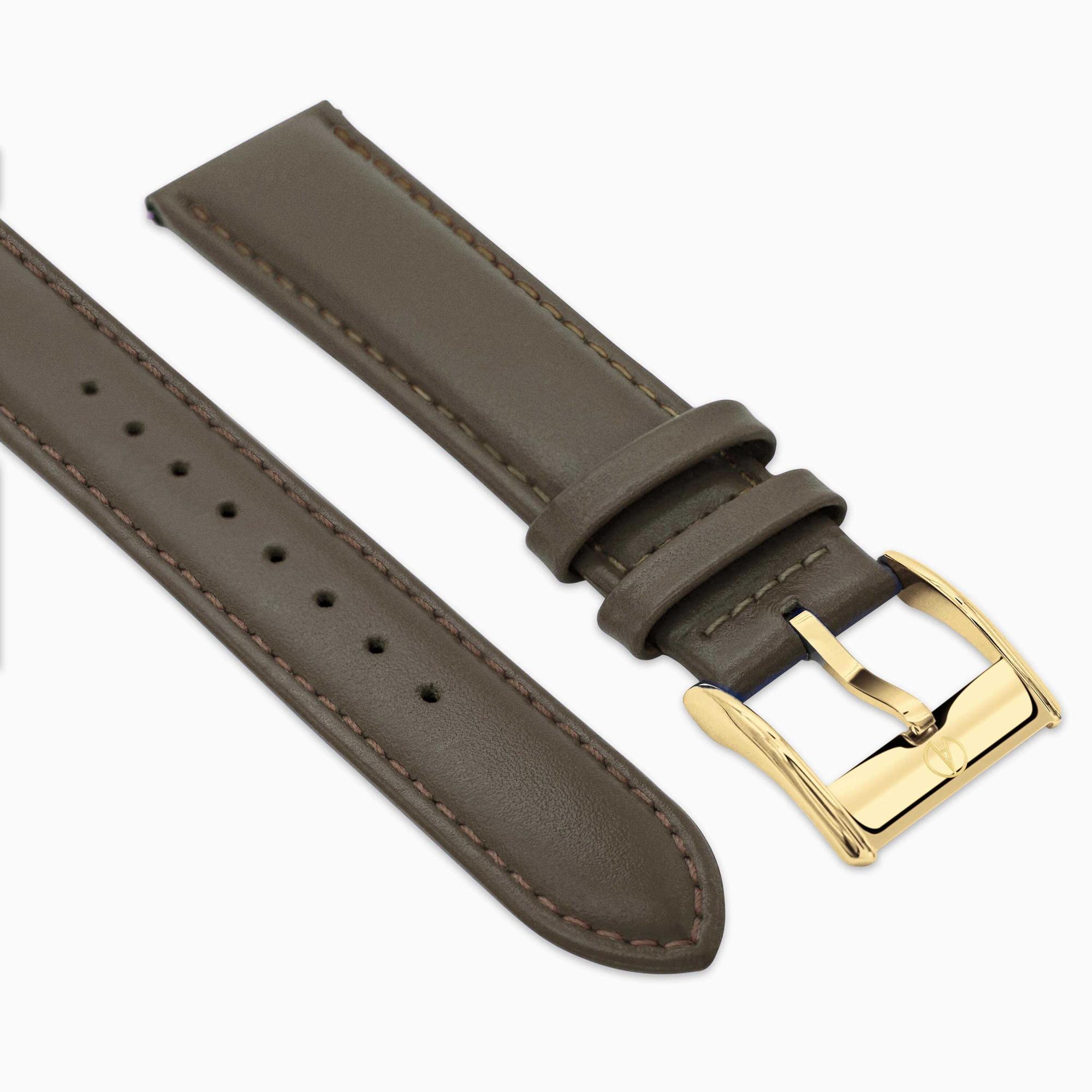 Accurist Everyday Unisex Brown Leather 18mm Strap