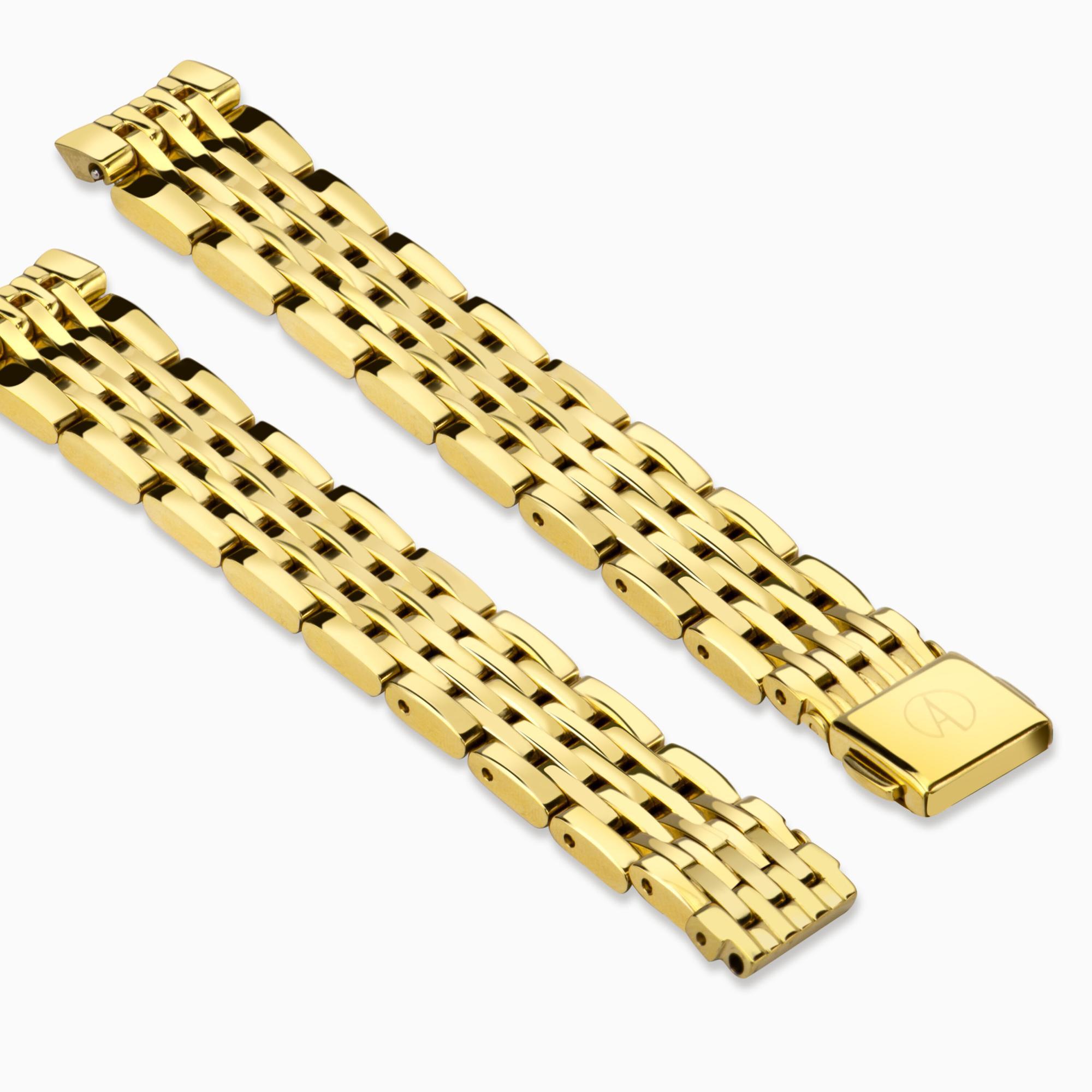 Accurist Dress Ladies Gold Stainless Steel 14mm Bracelet