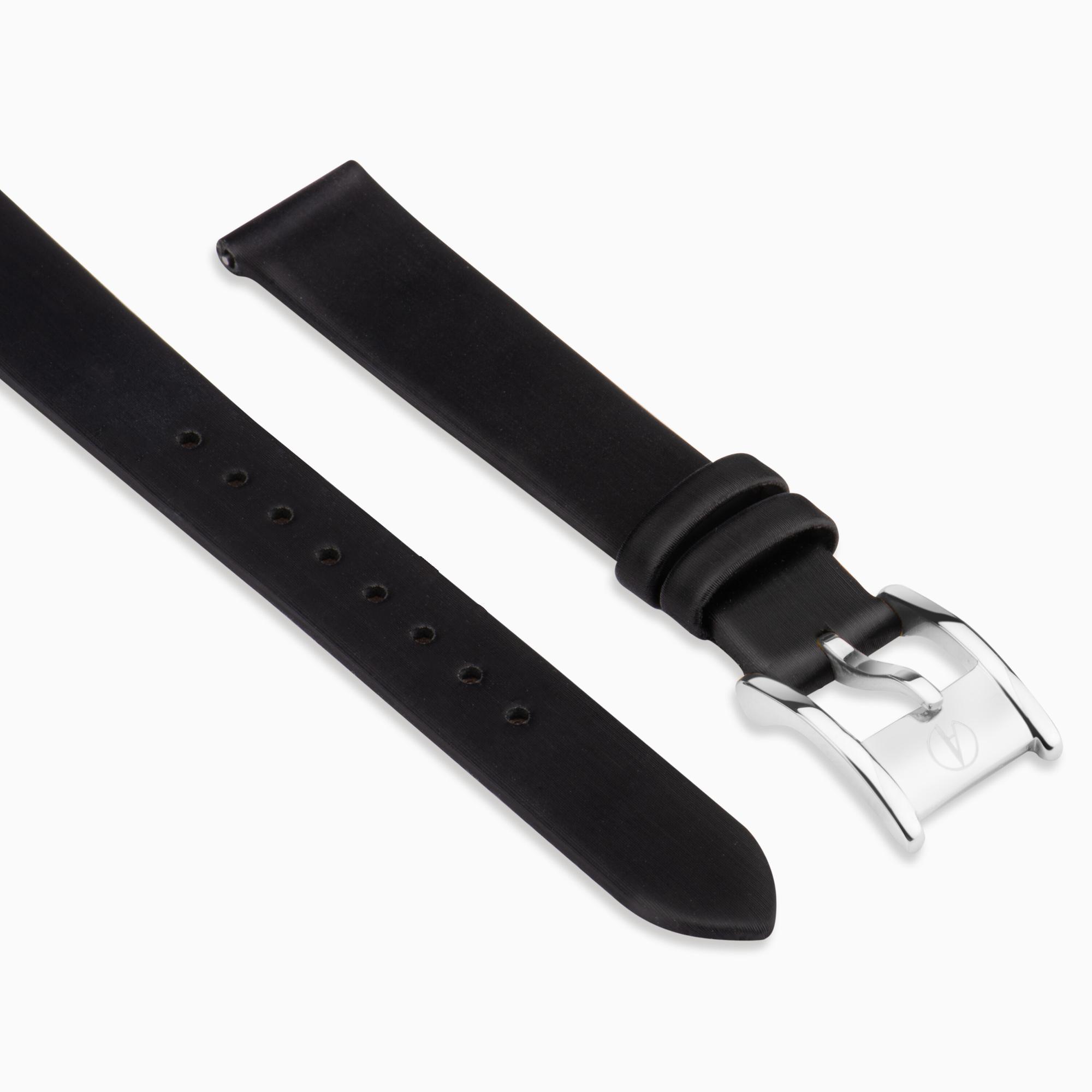 Accurist Dress Ladies Black Leather 14mm Strap