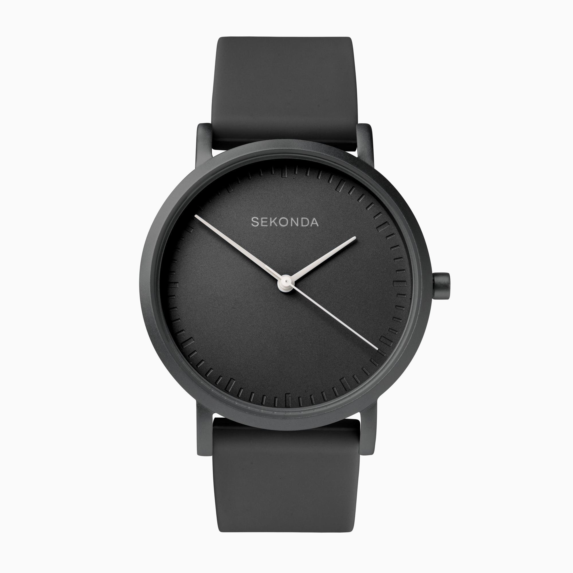 Sekonda Sekonda Palette Ladies Watch | Black Case & Silicone Strap with Black Dial | 40389