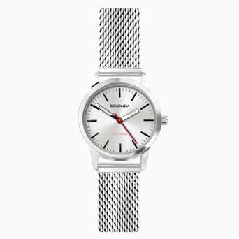 Sekonda Nordic Ladies Watch | Silver Case & Stainless Steel Mesh Bracelet with Silver Dial | 40488
