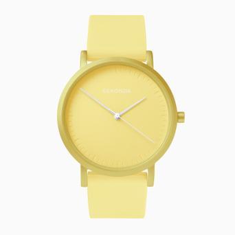 Sekonda Palette Ladies Watch | Yellow Case & Silicone Strap with Yellow Dial | 40551