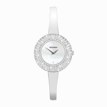 Sekonda Radiance Ladies Watch | Silver Brass Case & Bracelet with White Mother-of-Pearl Dial | 40586