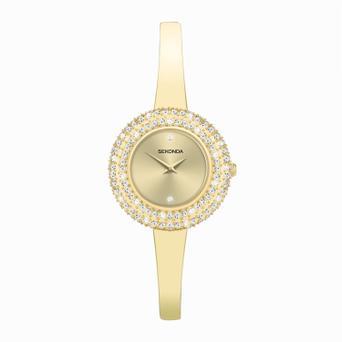 Sekonda Radiance Ladies Watch | Gold Brass Case & Bracelet with Champagne Dial | 40588