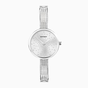 Sekonda Celeste Starlet Ladies Watch | Silver Alloy Case & Bracelet with Silver Dial | 40594