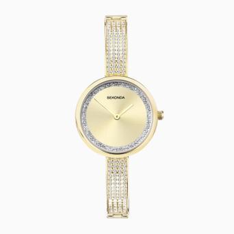 Sekonda Aurora Ladies Watch | Gold Alloy Case & Bracelet with Champagne Dial | 40598