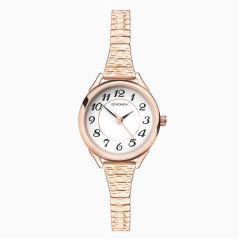 Sekonda Easy Reader Ladies Watch | Rose Gold Case & Stainless Steel Bracelet with White Dial | 2639