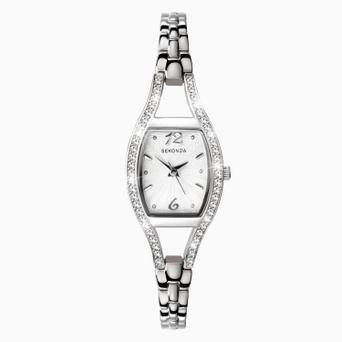 Sekonda Cocktail Ladies Watch | Silver Case & Alloy Bracelet with Silver White Dial | 4191