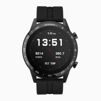 Sekonda Active Smart Watch | Black Case & Black Silicone Strap | 1909