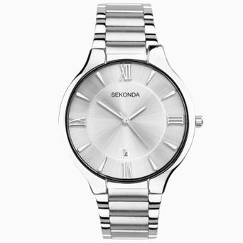 Sekonda Wilson Men's Watch | Silver Case & Stainless Steel Bracelet with Silver White Dial | 1915
