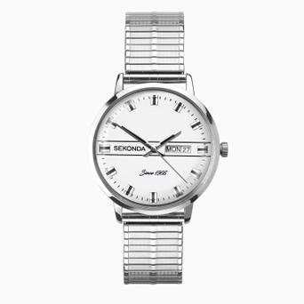 Sekonda Originals Men's Watch | Silver Case & Stainless Steel Bracelet with Silver Dial | 1951