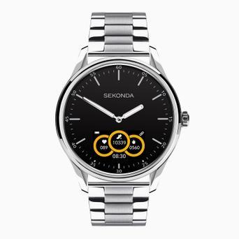 Sekonda Hybrid Smart Watch | Silver Alloy Case & Silver Stainless Steel Bracelet | 30149